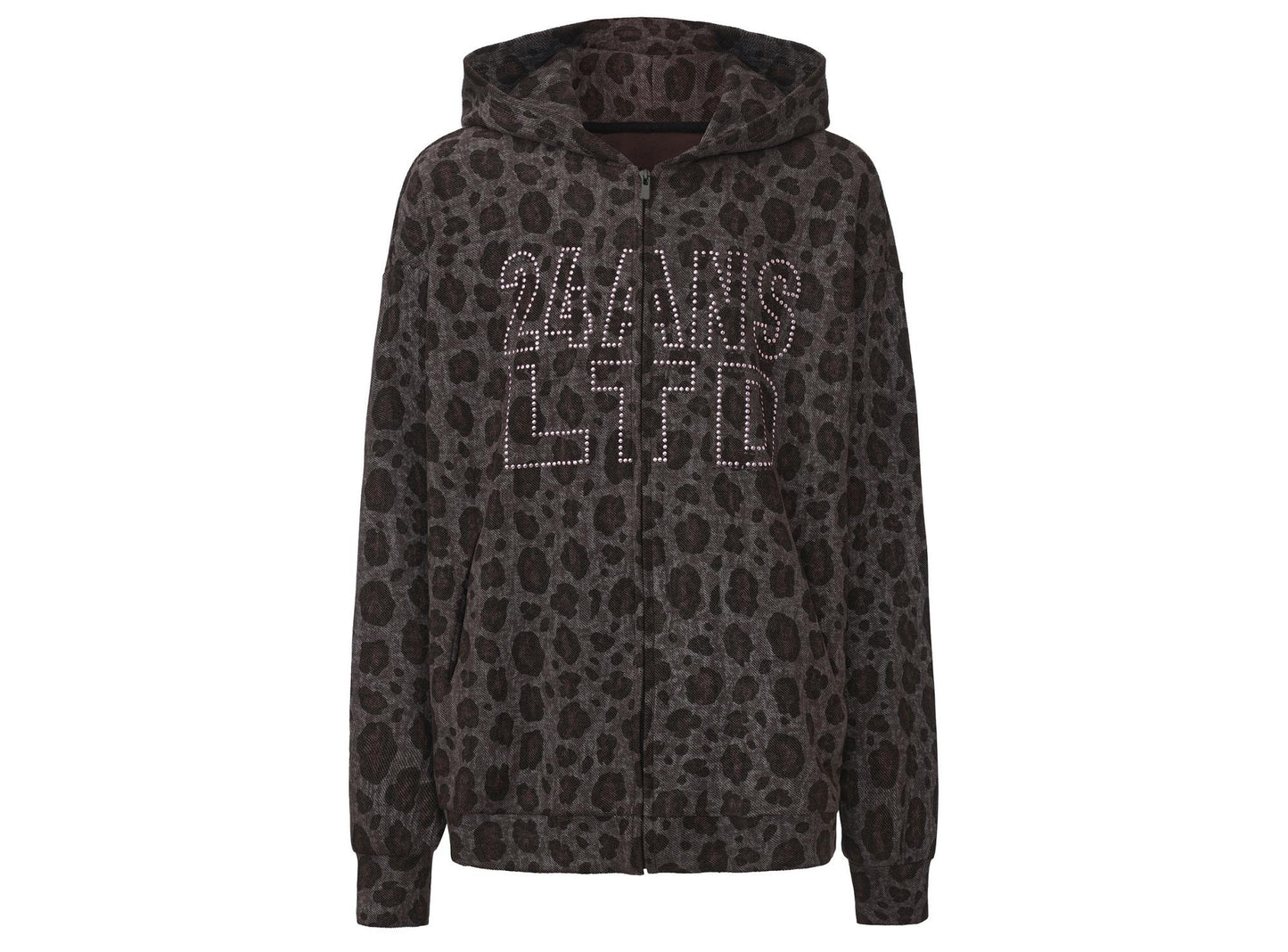 Street Two-Tone Sweatshirt Jacket