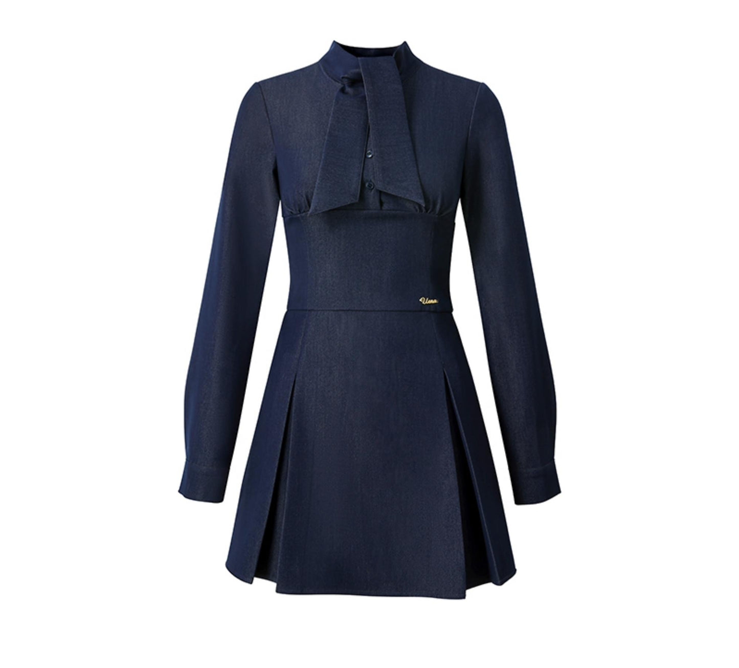 Design Sense Navy Blue Denim Dress