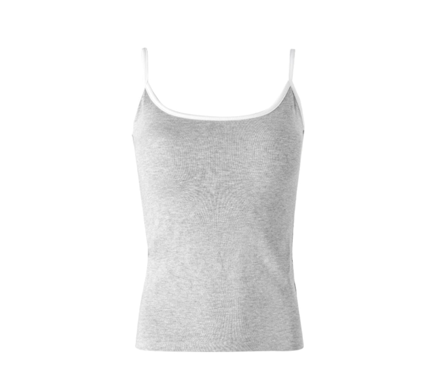 Solid Color U-Tie Slim Camisole