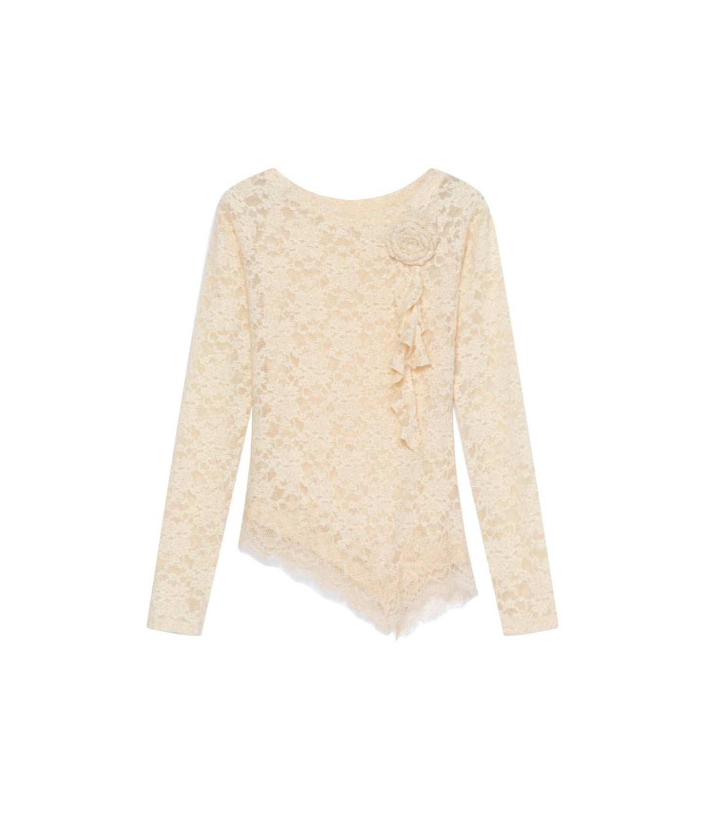 Retro Lace Long Sleeves Top