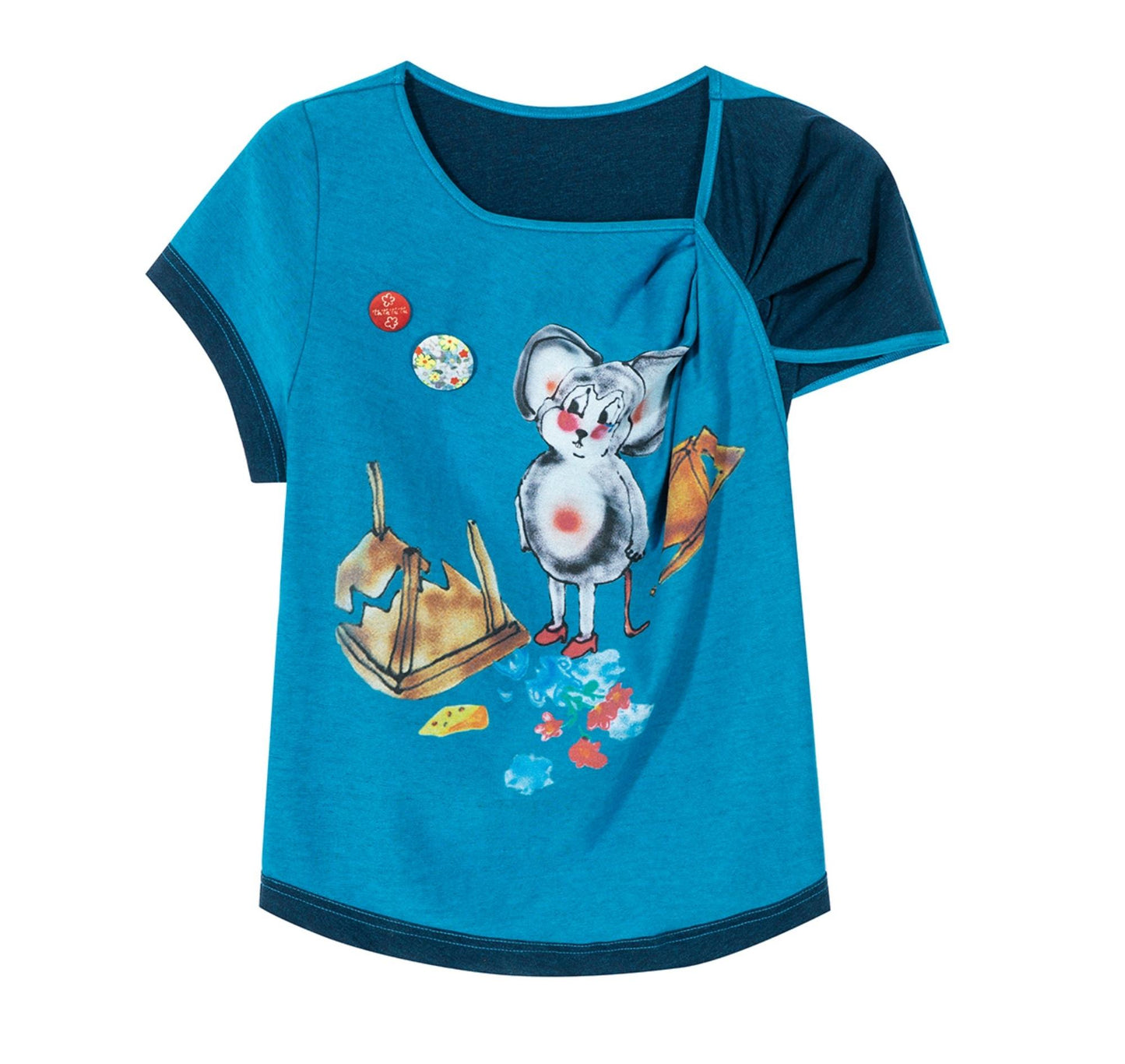 Blue Mouse Kink Design T-Shirt