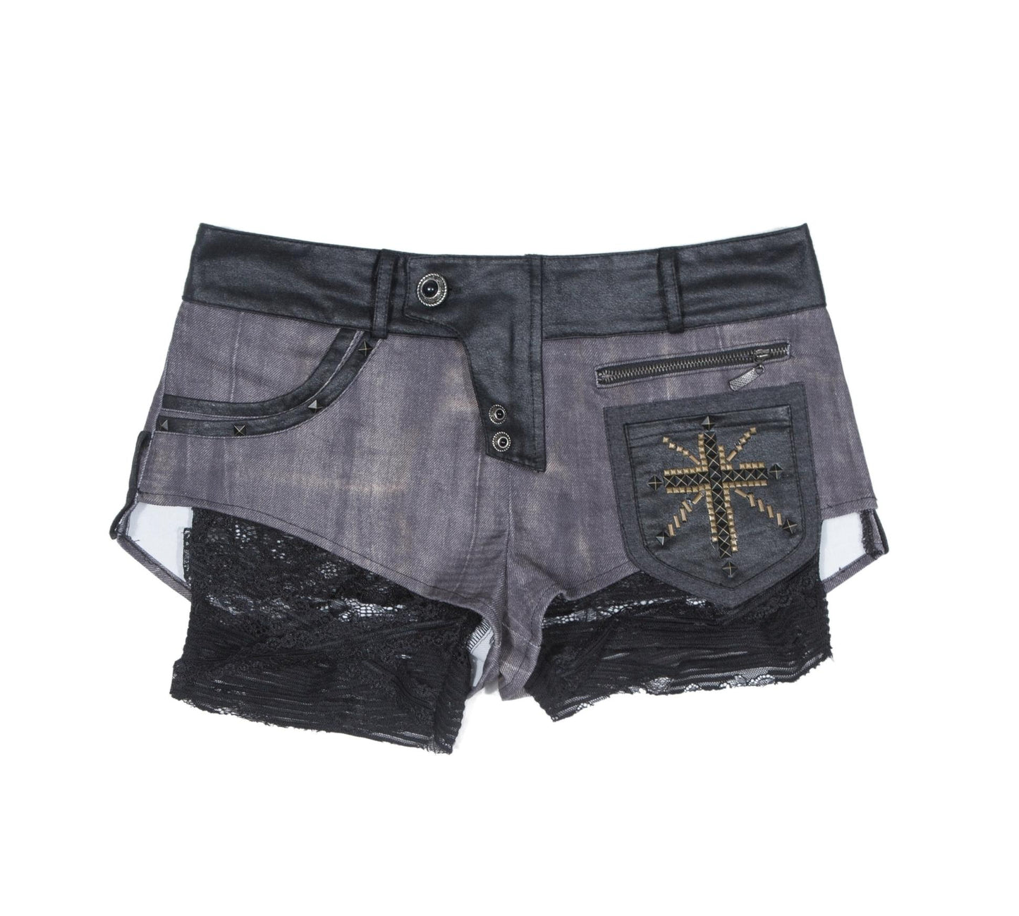 Punk Street Irregular Strappy Shorts