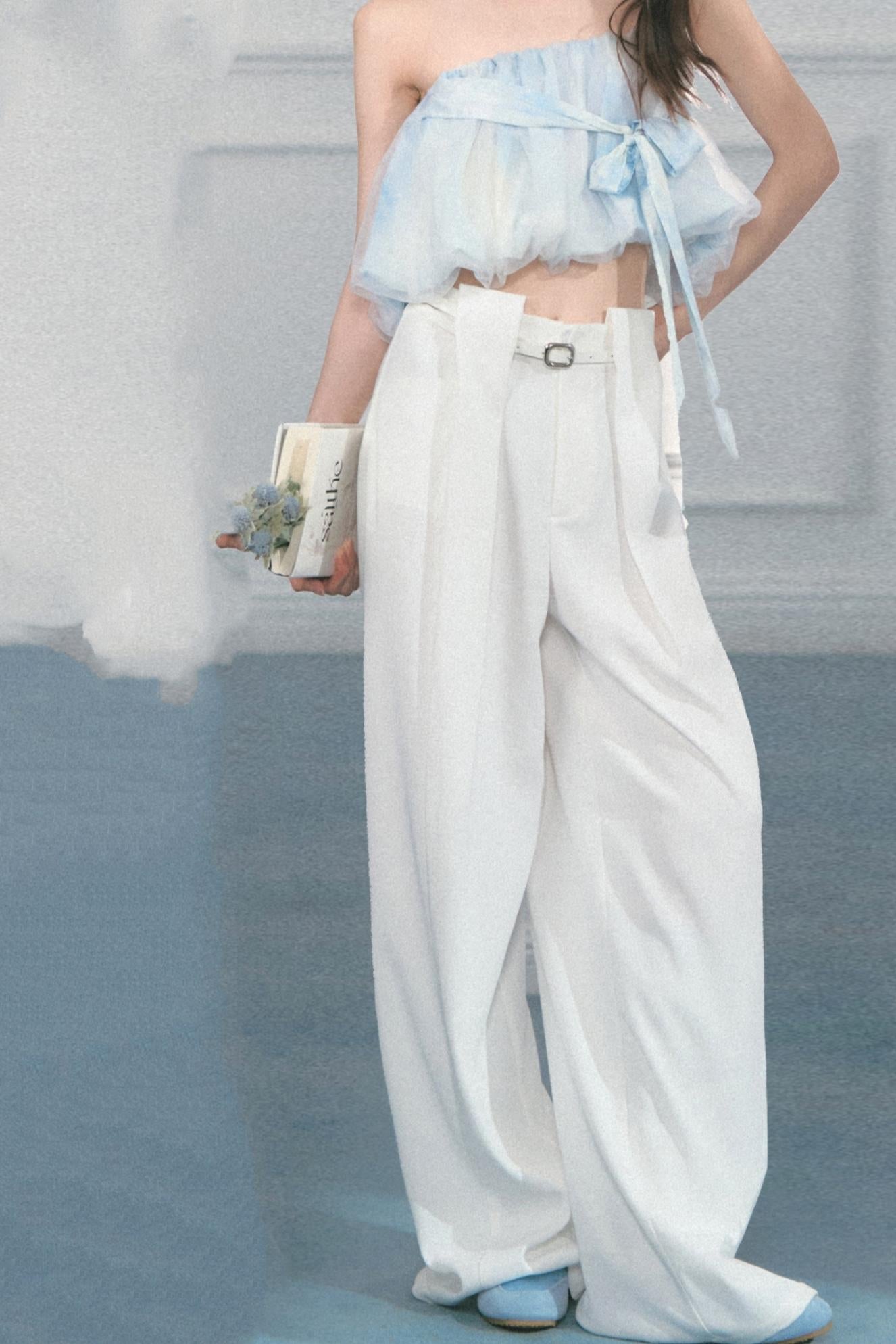 Polka Dot Wide Leg Pants