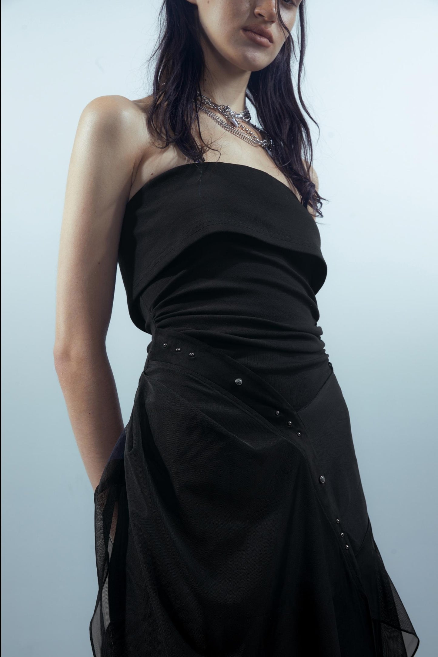 Mesh-Knit Dress