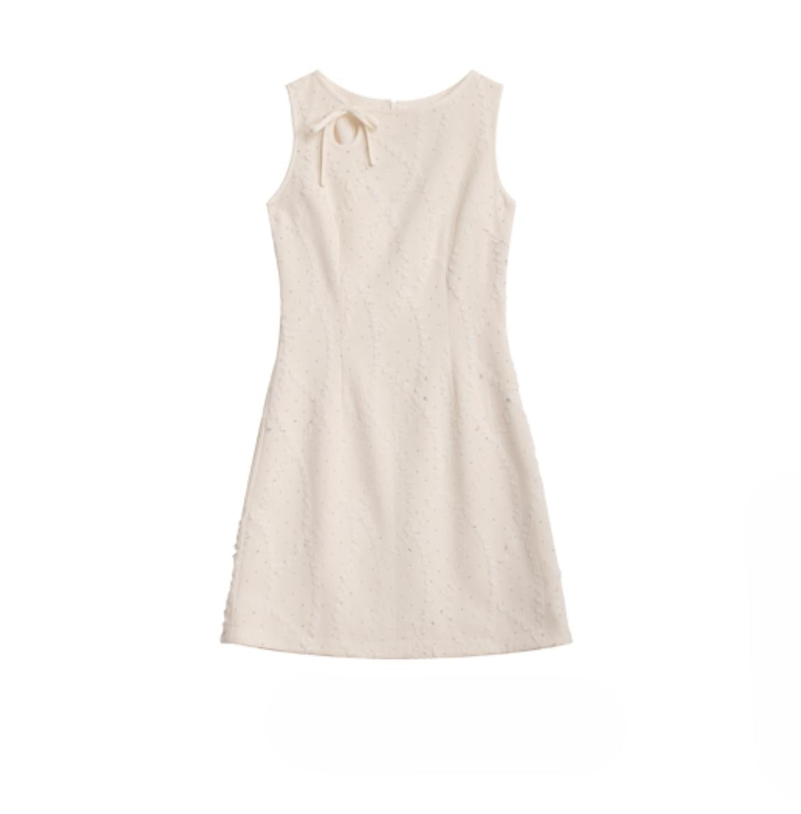 Starlight Jacquard Diamond Vest Dress Set-Up