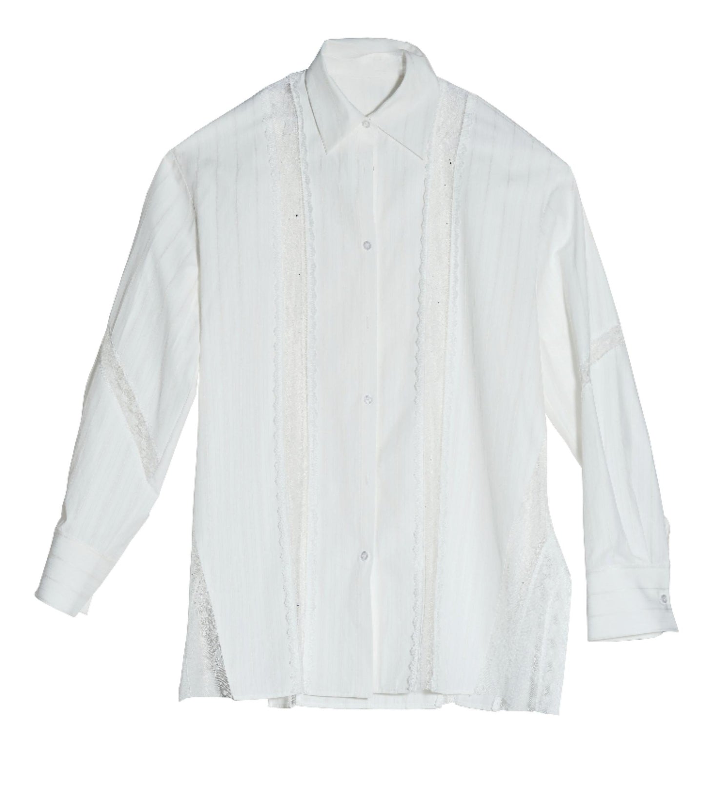 Lustrous Lace Skeleton Shirt