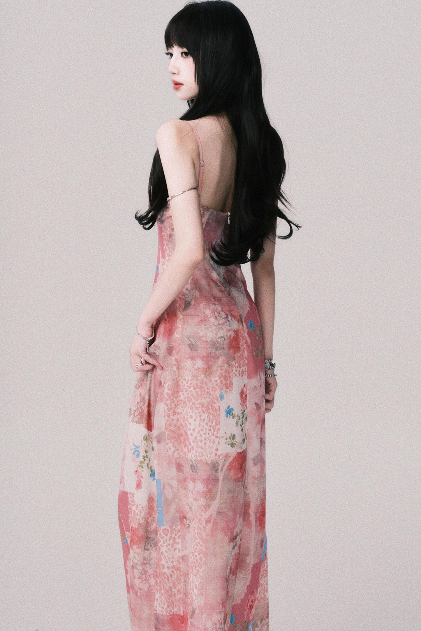 Floral Halter Beach Dress