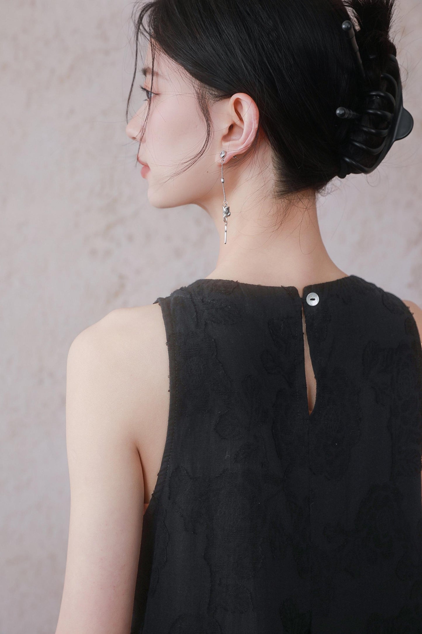 Beige Black Underdress