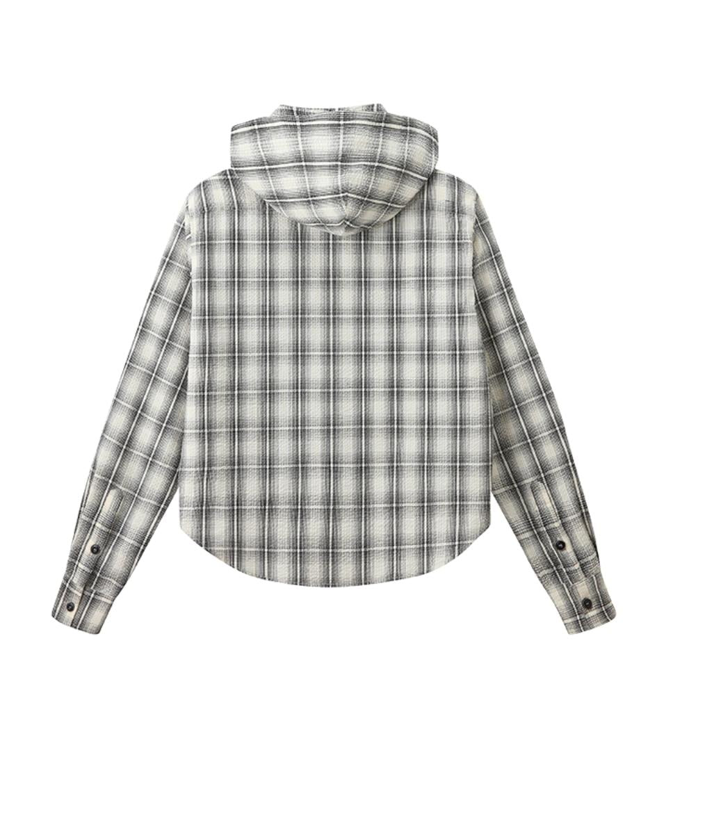 Plaid Hooded Jacket