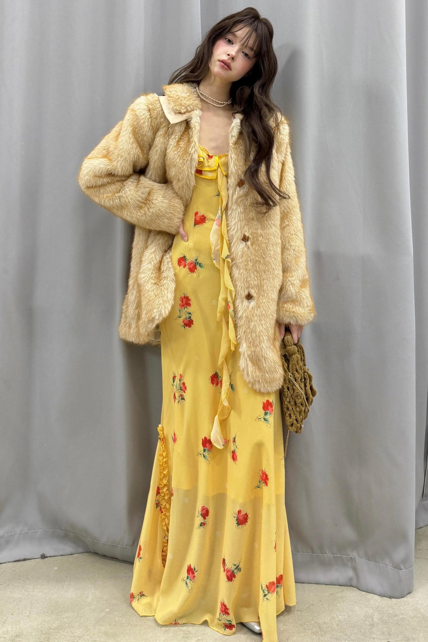 Lace Halter Fishtail Dress