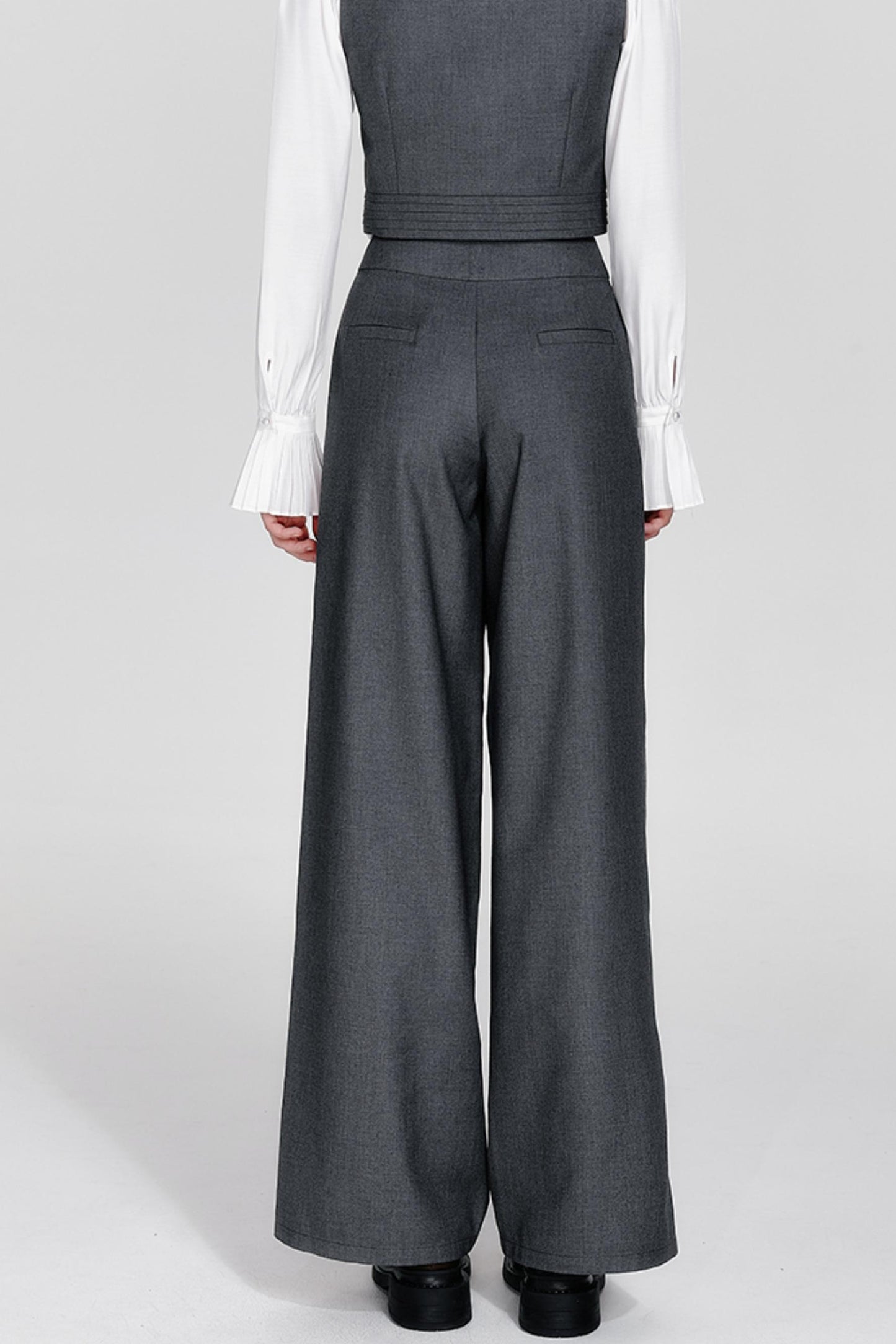 Vintage Square Collar Vest Set-Up