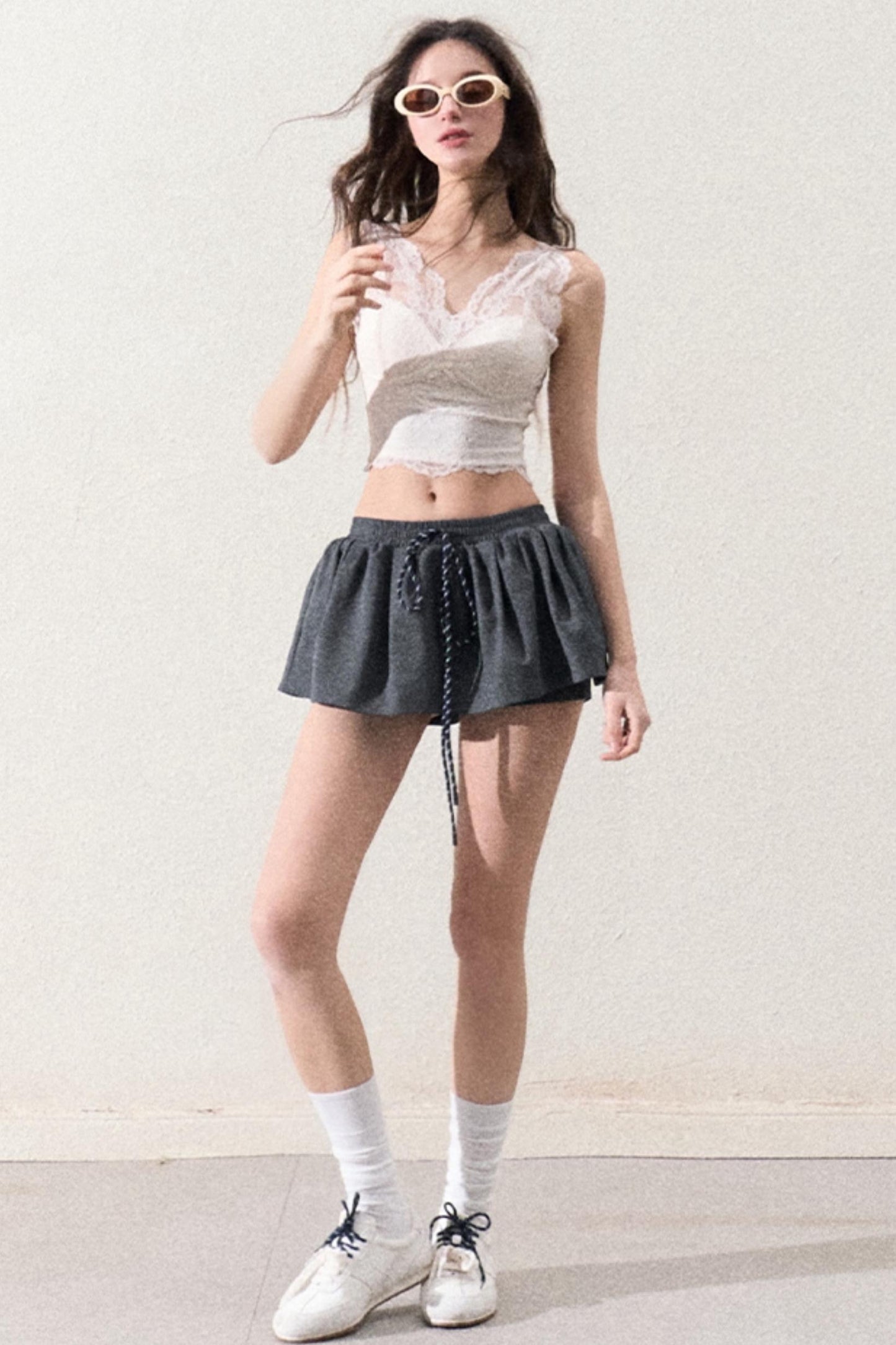 Slim Waist Cable Skirt
