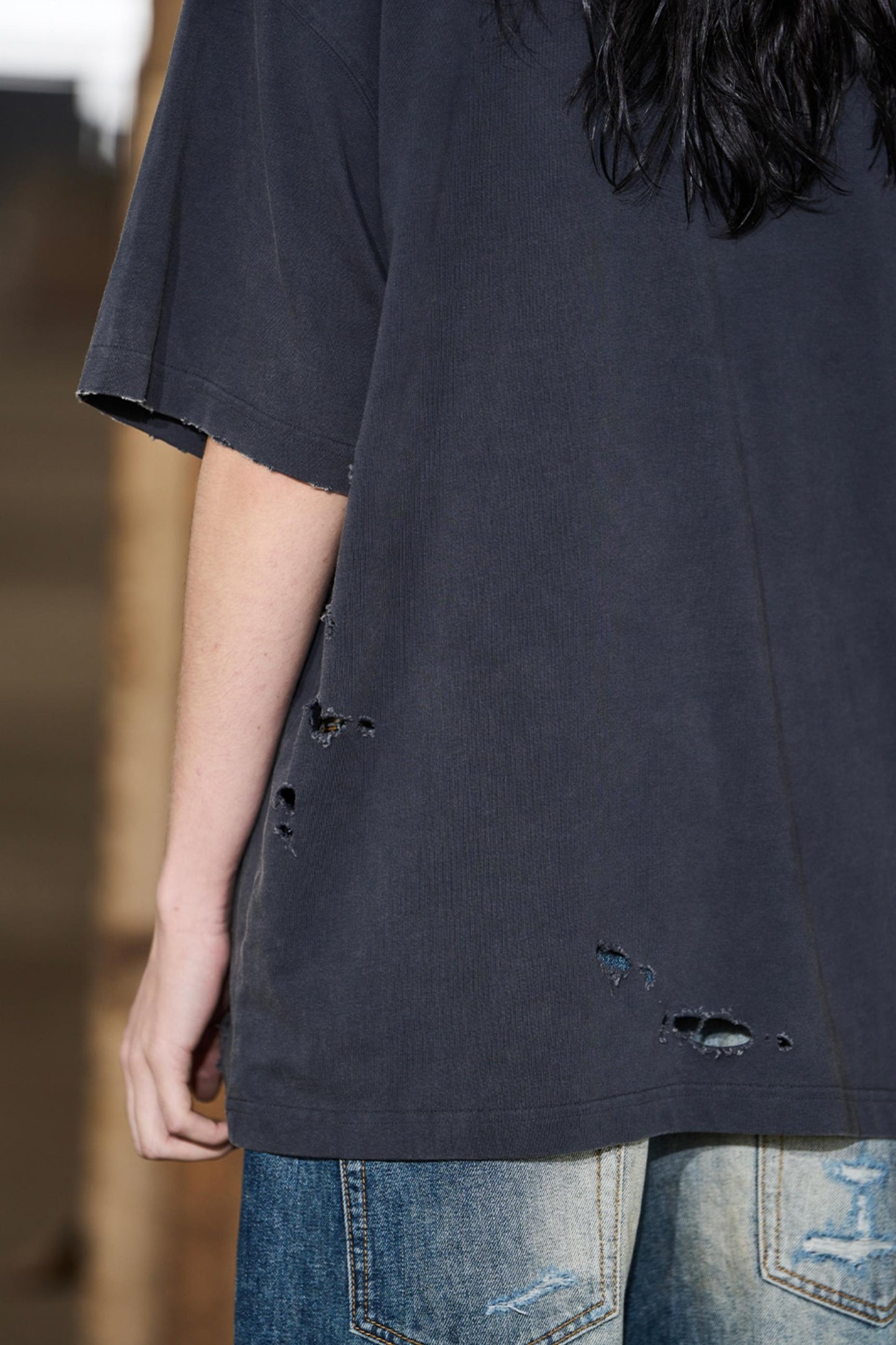 Blue Gray Graphic Tee