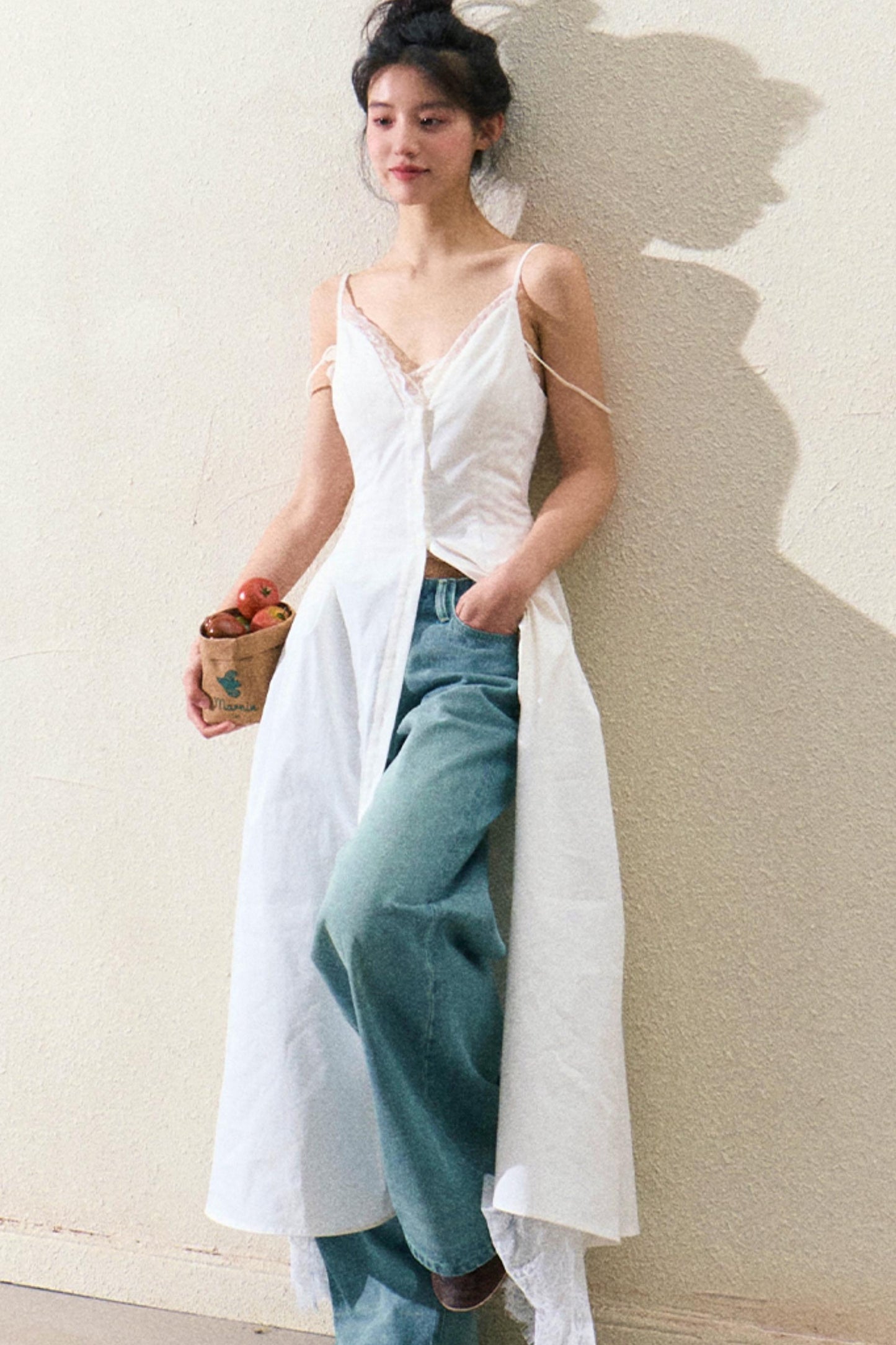 Distressed Washed Jeans