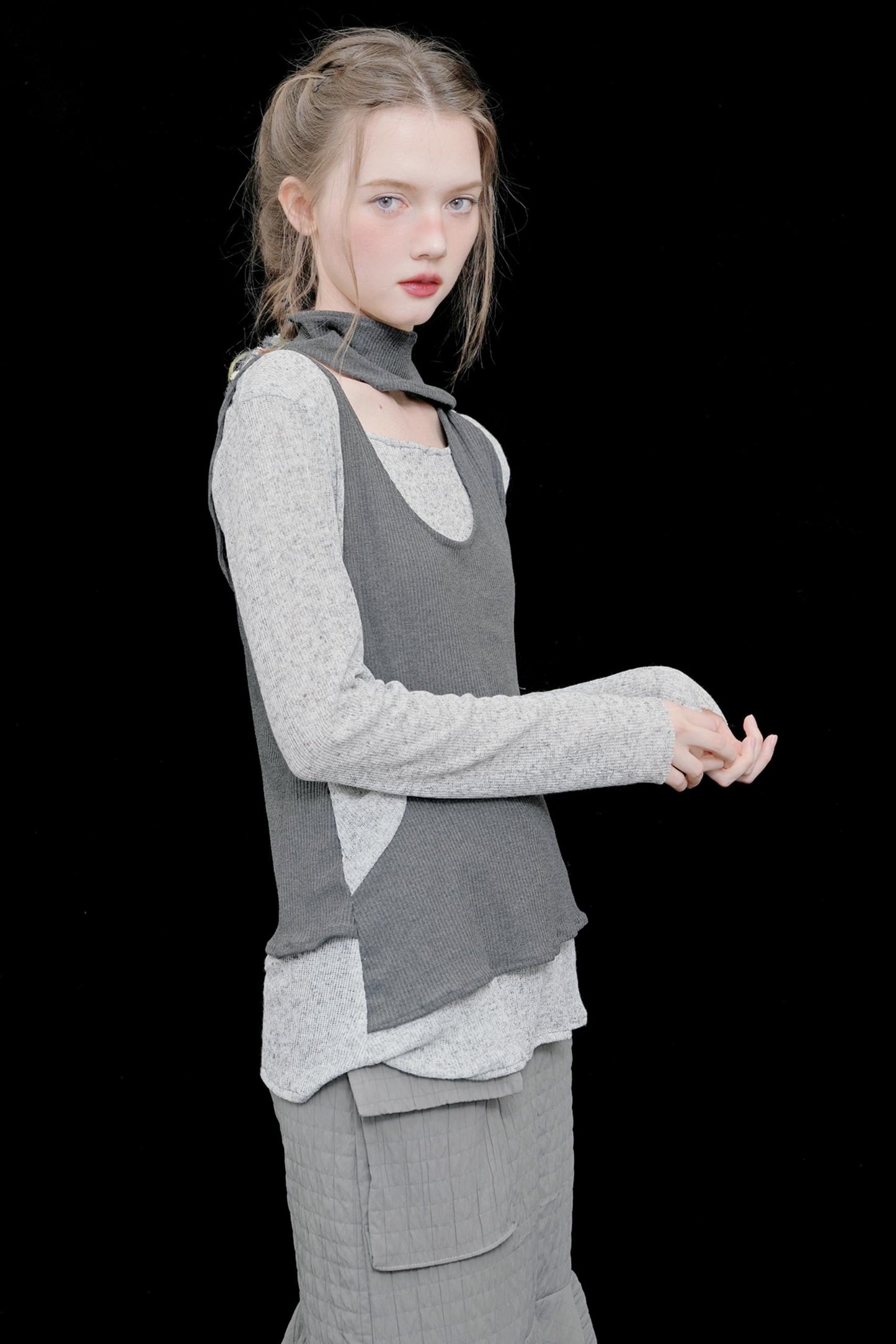 Off-Shoulder Knit Top