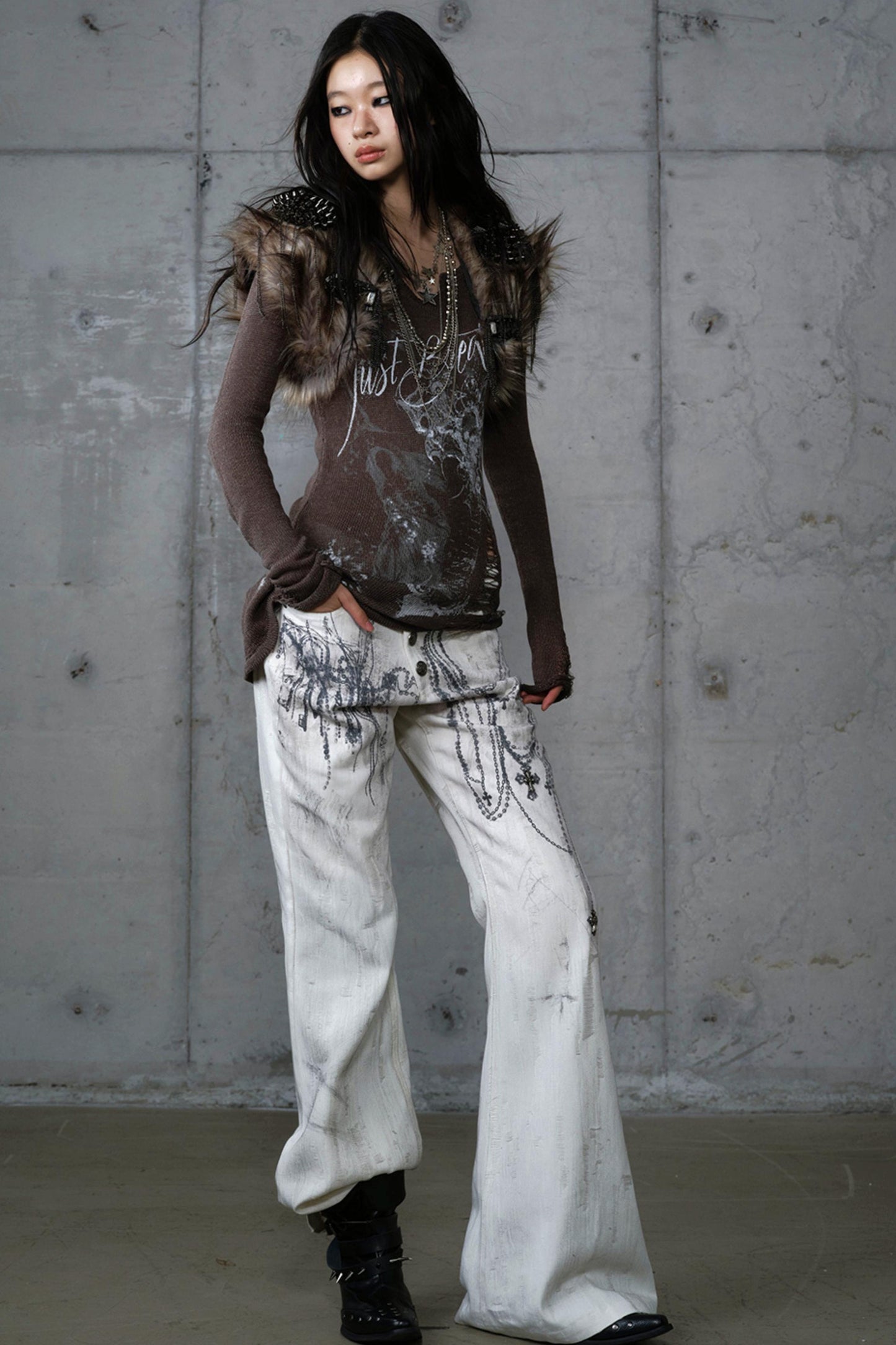 Vintage Plush Punk Knight Vest