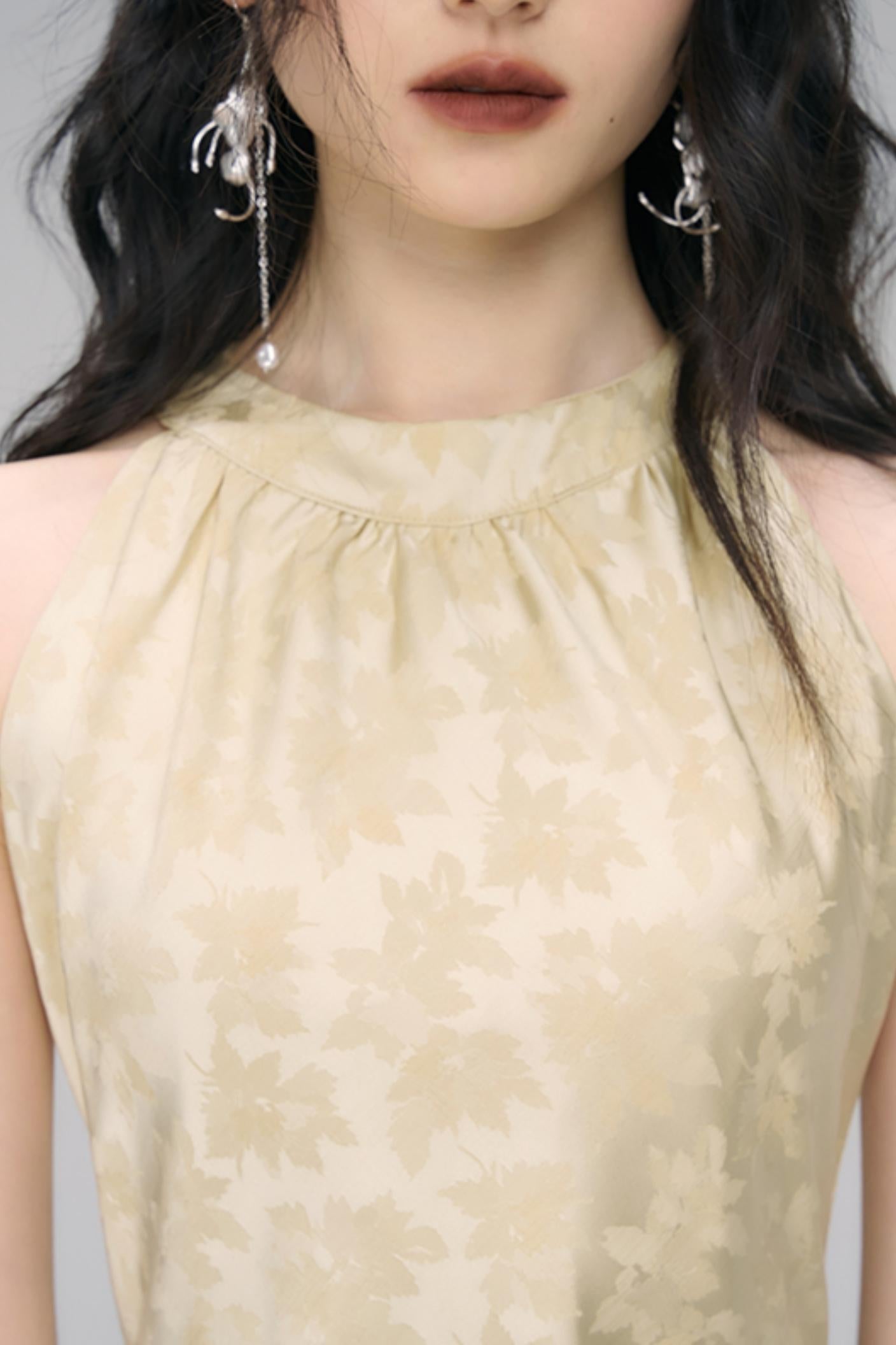 Sleeveless China Maxi Dress