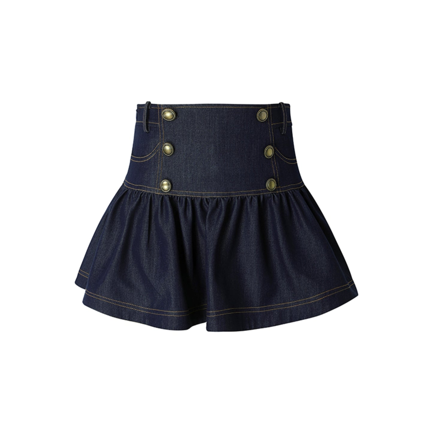 Vintage Navy Denim Skirt