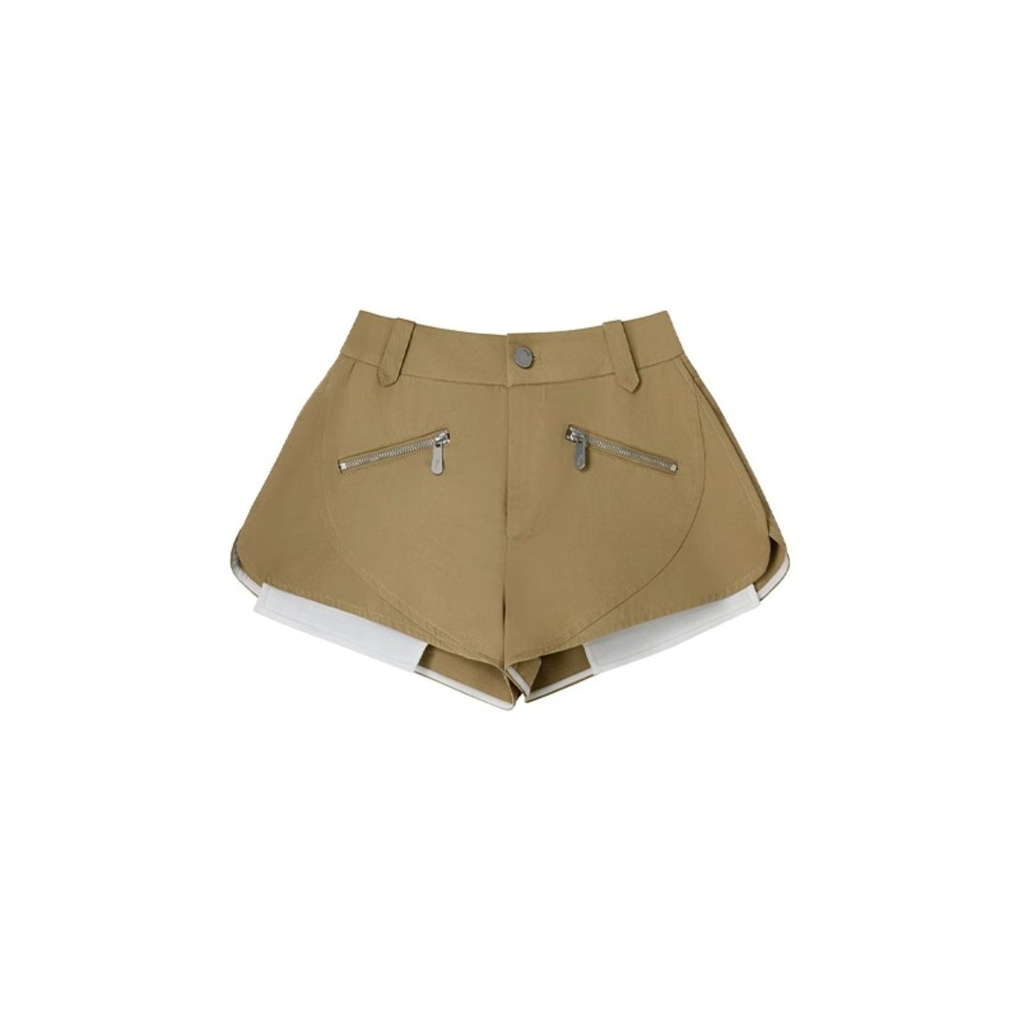 Retro A-Line Side Split Shorts
