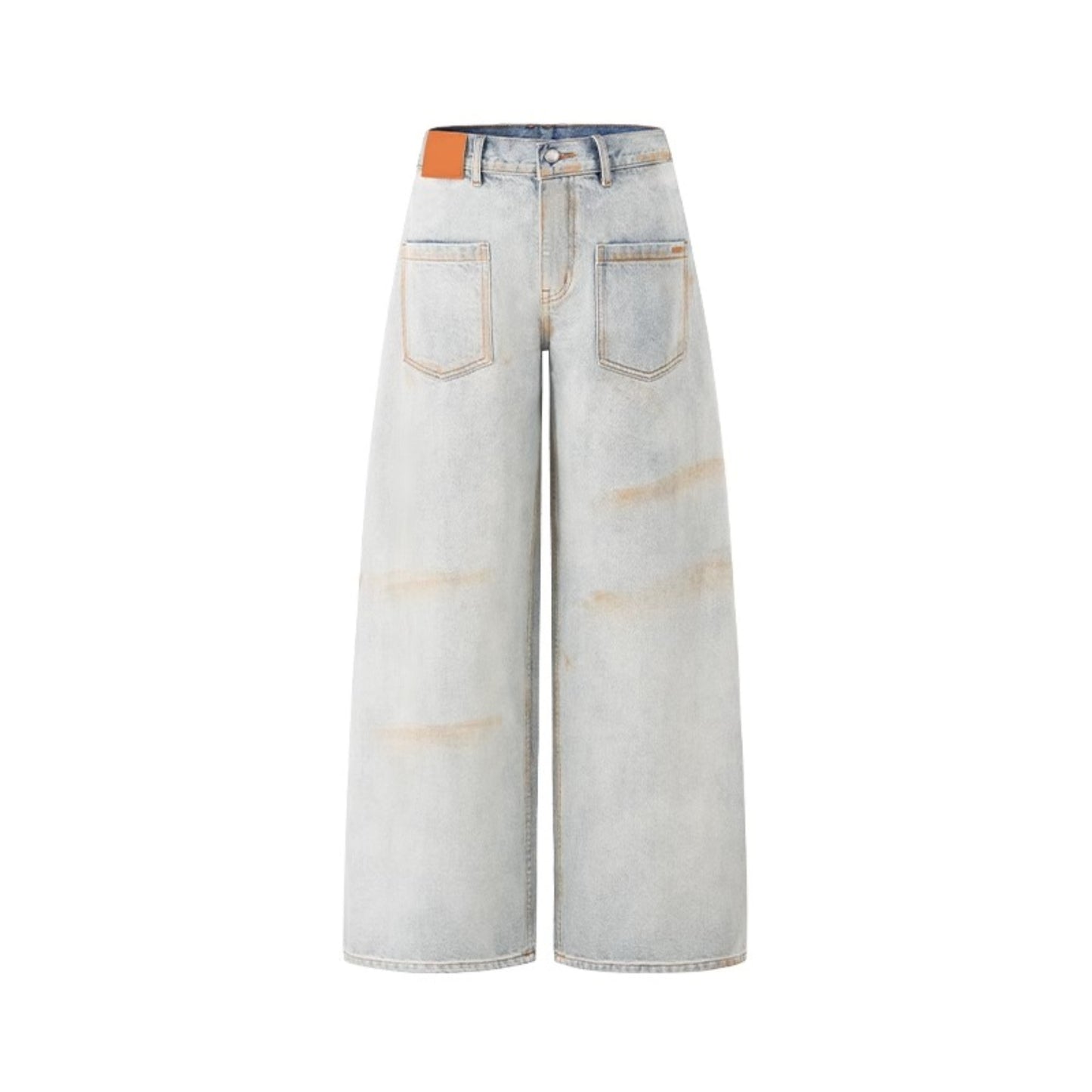 Reversed Wide-Leg Cargo Pants