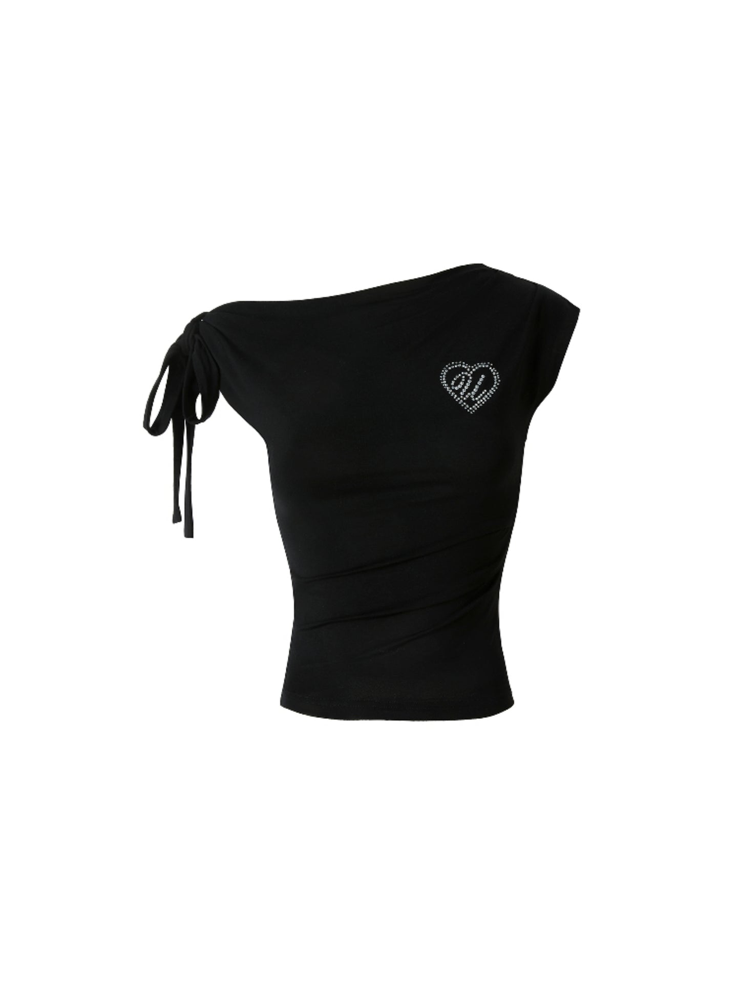 Black Love Asymmetrical Tee