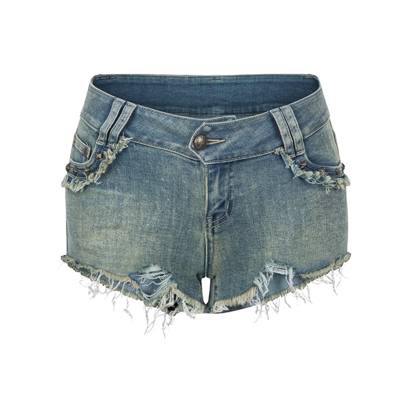 Summer Distressed Denim Shorts