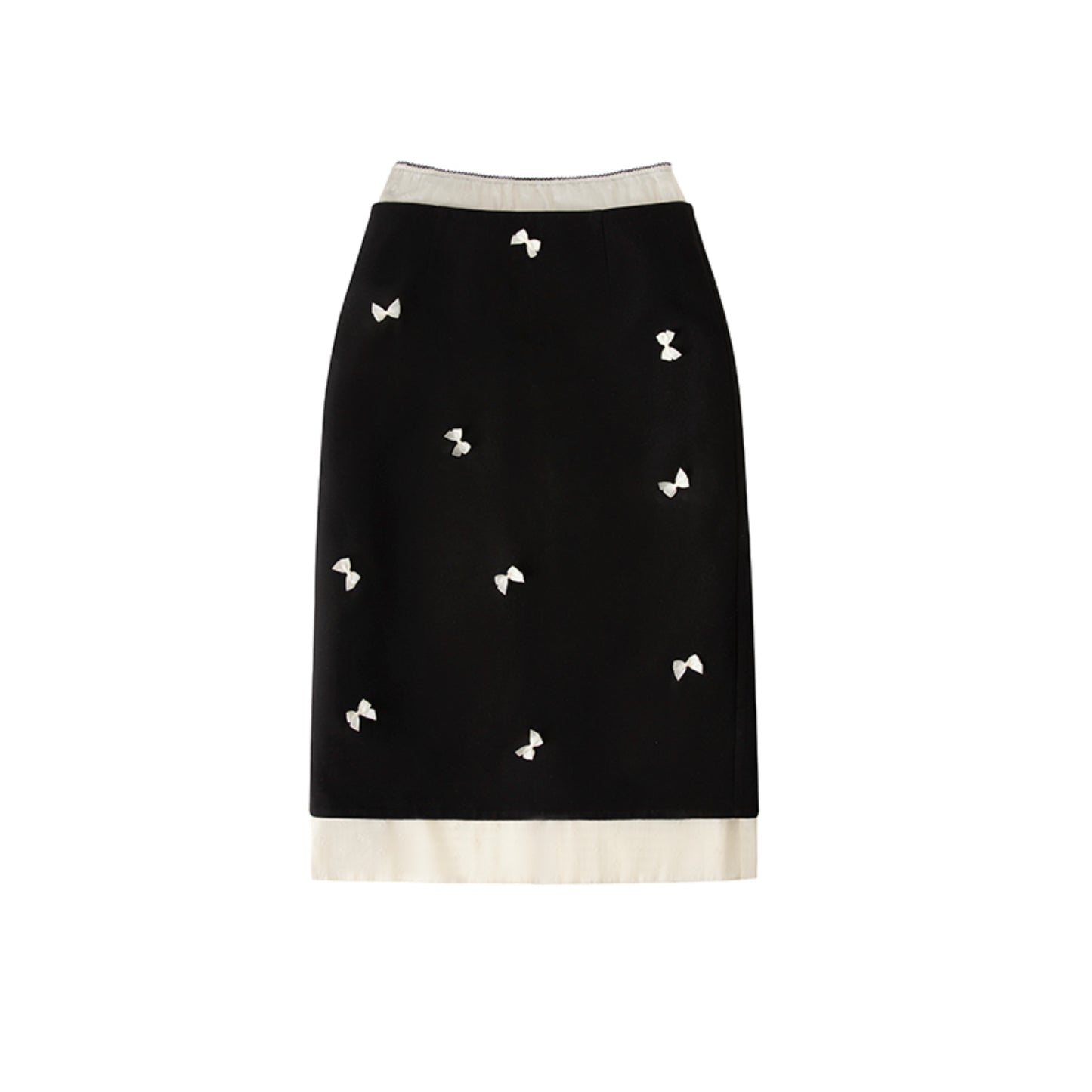 Retro Open Hem Skirt