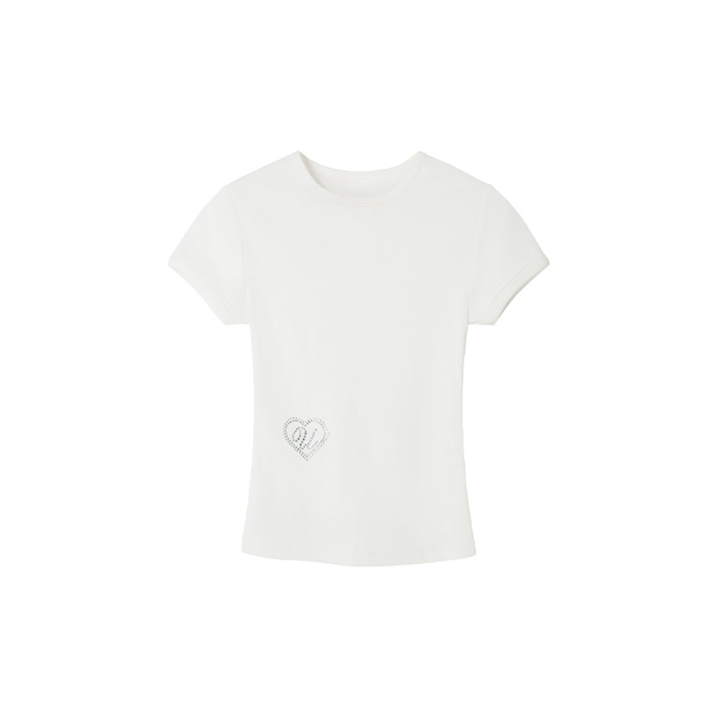 Shoulder Accent Crop T-Shirt