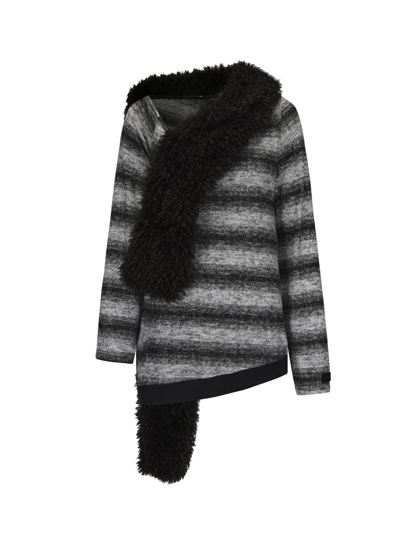 Off-Shoulder Wollschal Langer Top