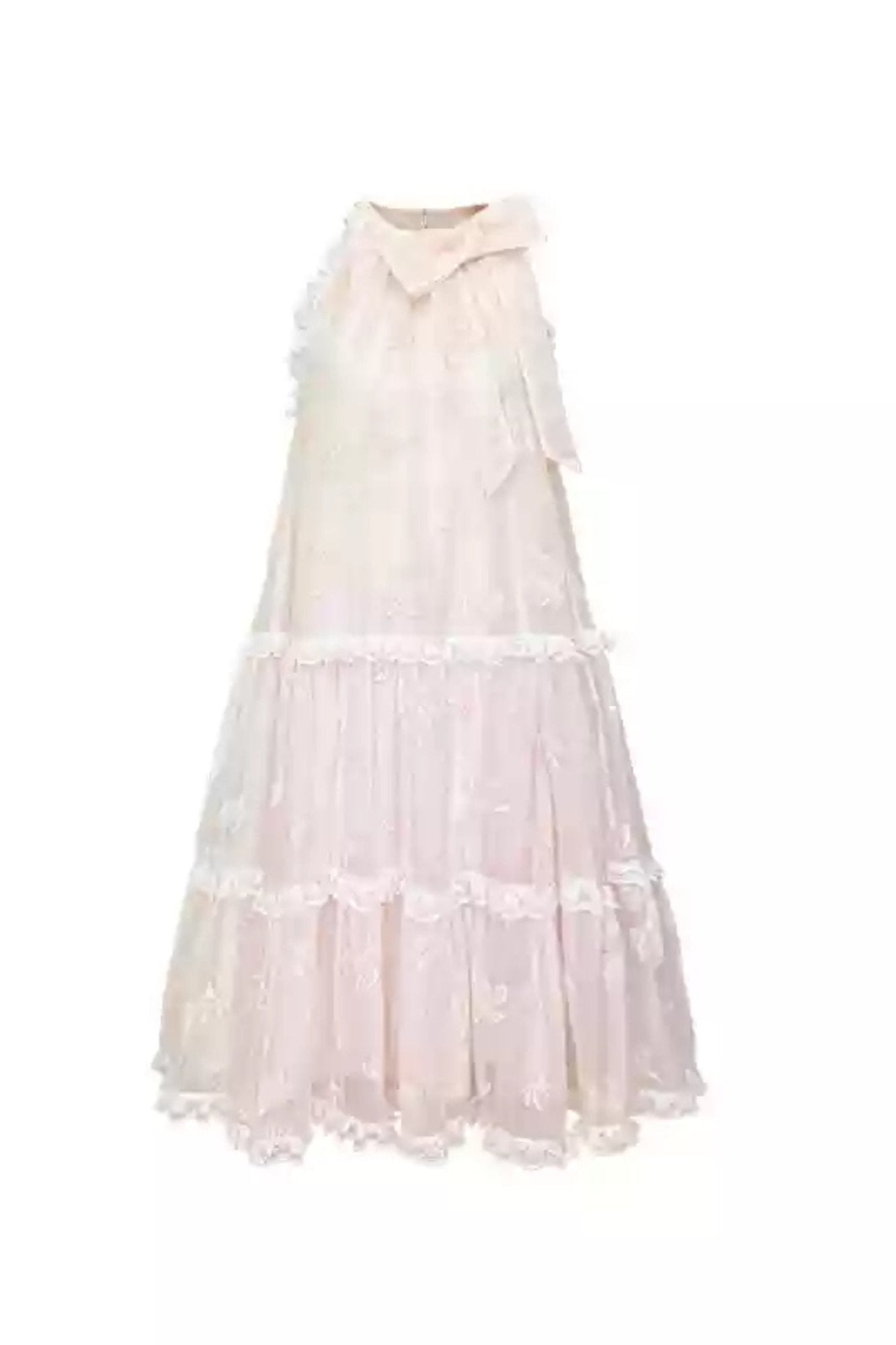 Loose Halterneck Floral Maxi Dress