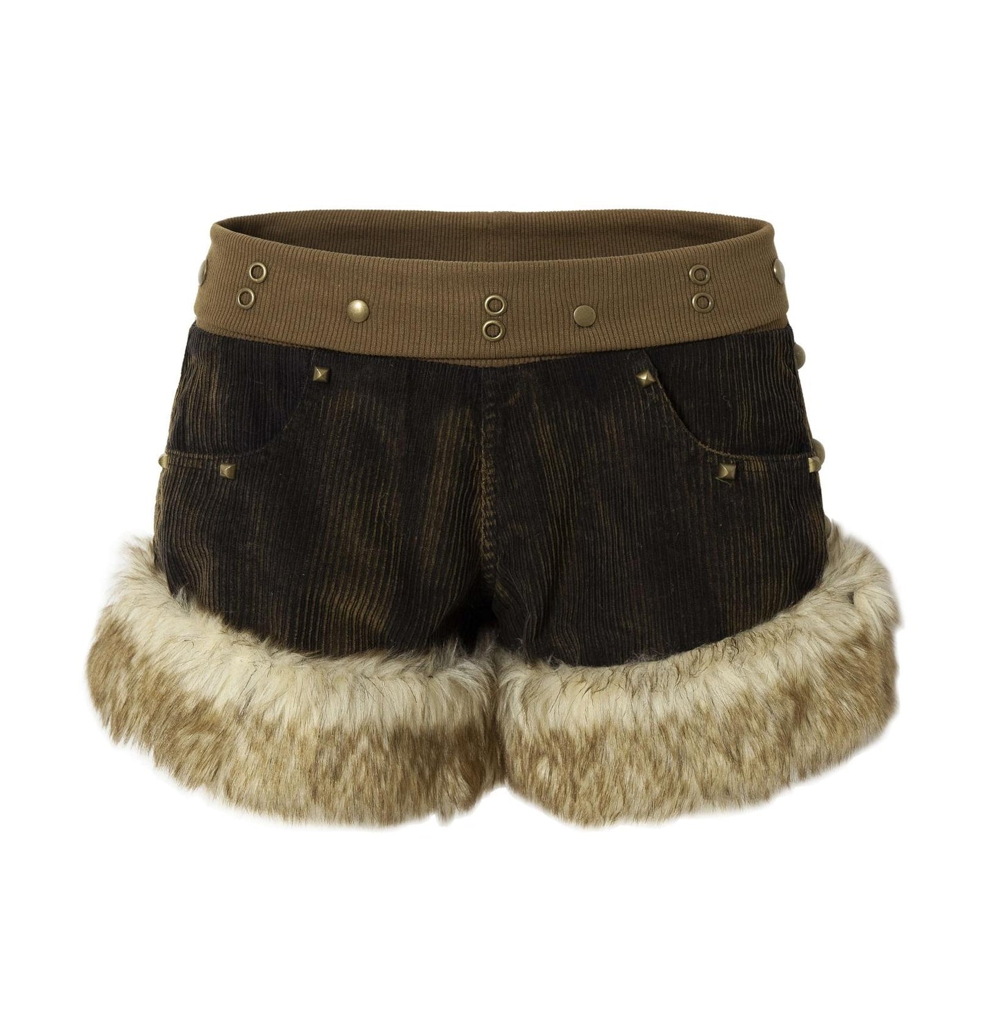 빈티지 코듀로이 패널 반바지