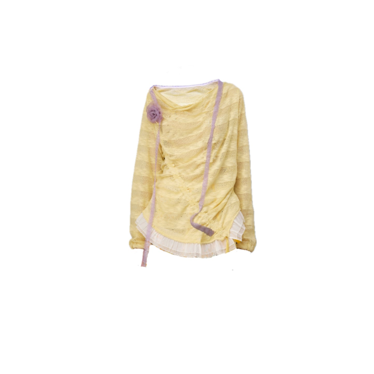 Yellow Knit Swing Top