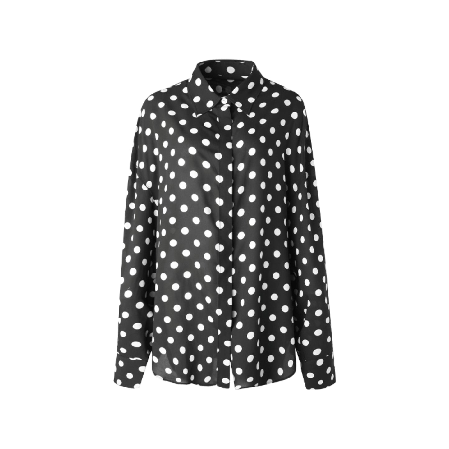 Vintage Polka Dot Sun Protection Shirt