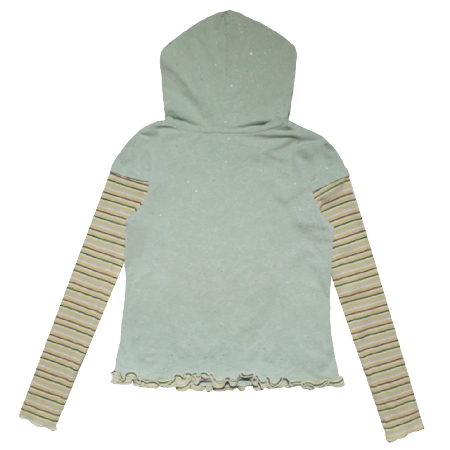 Green Devil Horns Hoodie Top