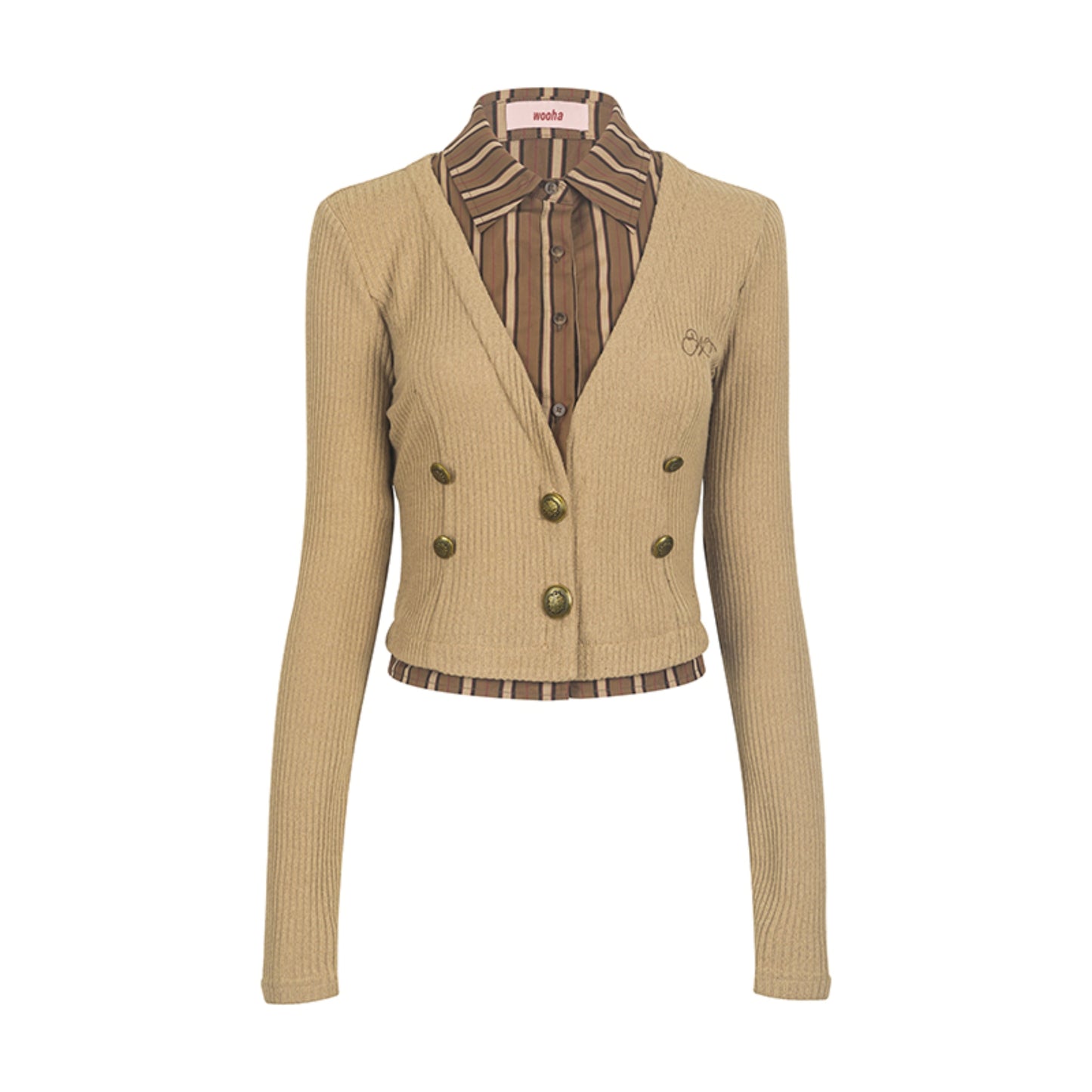 Chic Knit Layered Cardigan