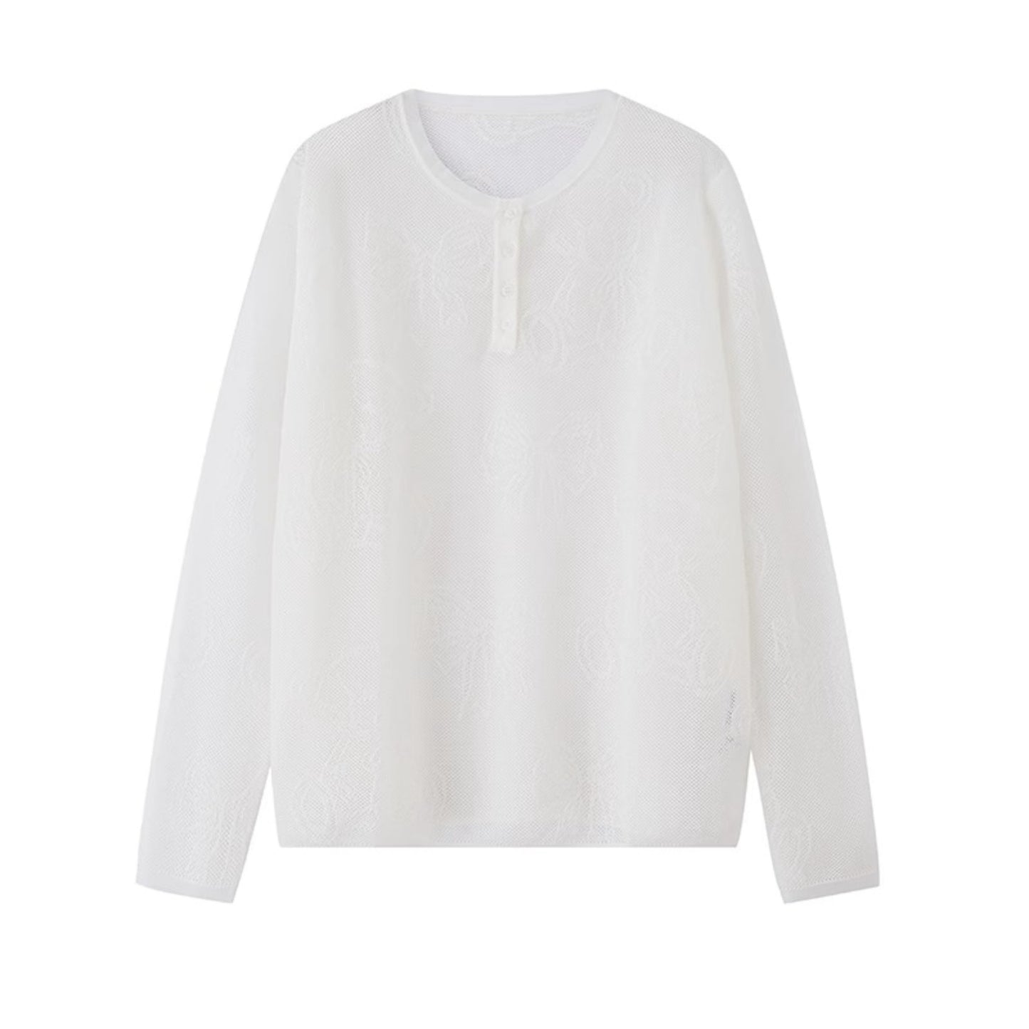 Summer White Knit Top