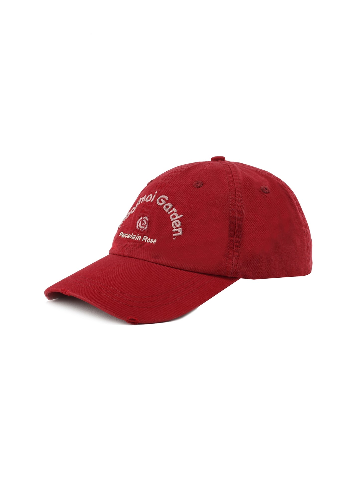 Red Embroidered Baseball Cap