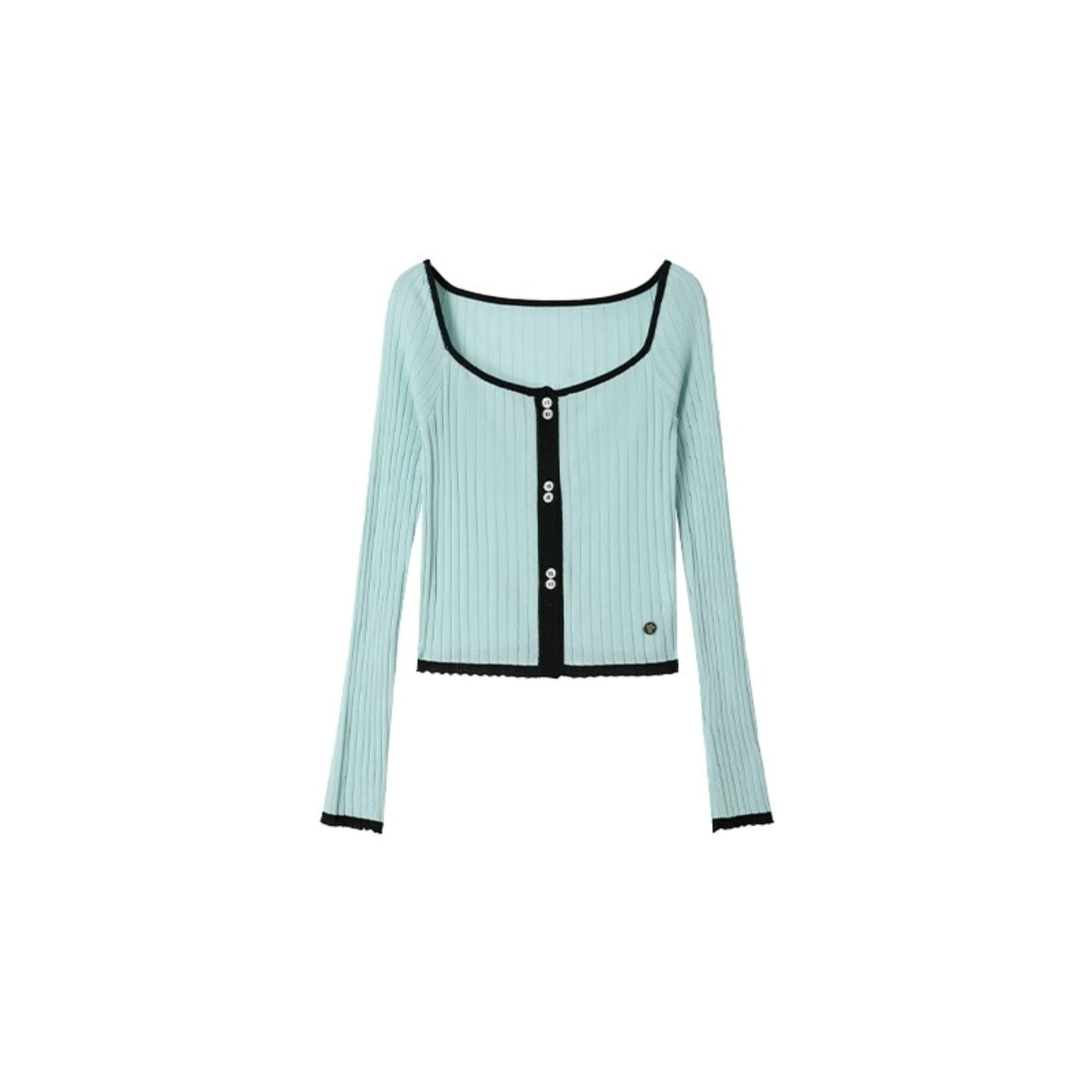 Lime Tencel Square Neck Sweater