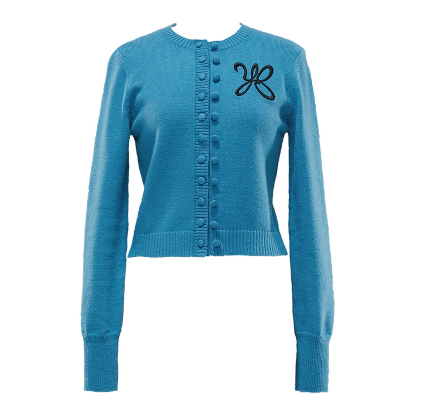 Double-Breasted Knit Cardigan