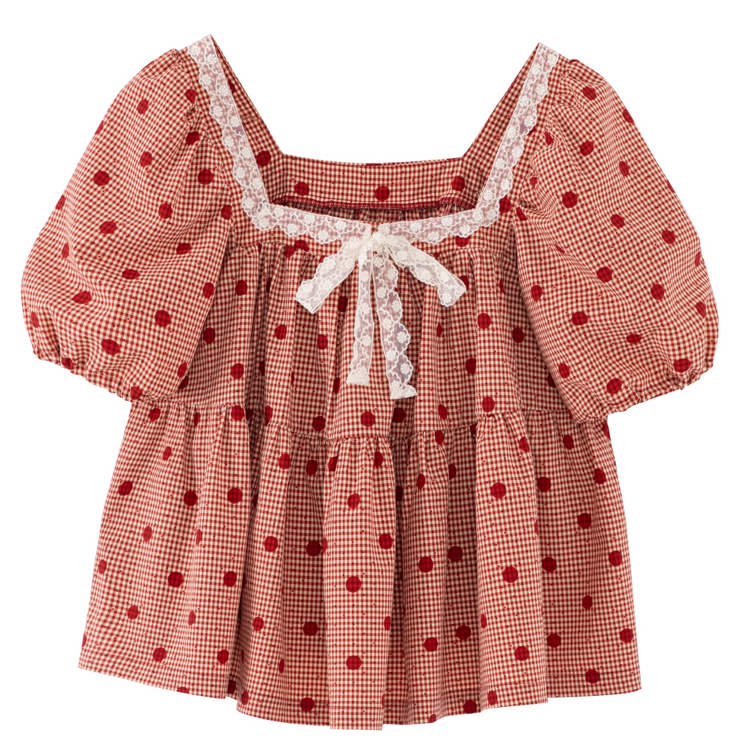 Summer Bubble Sleeve Top