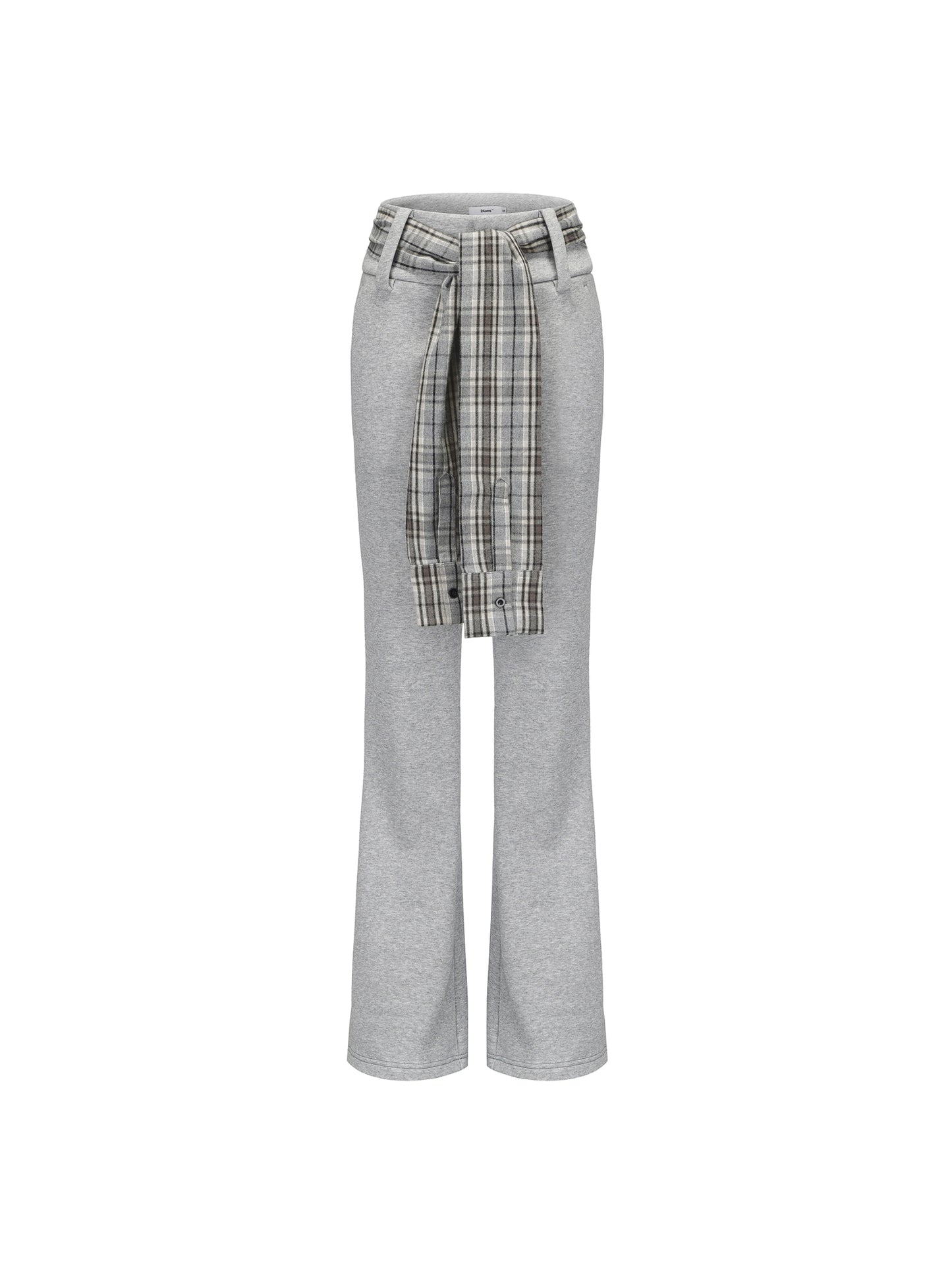 Lattice Split-Leg Wide Sweatpants