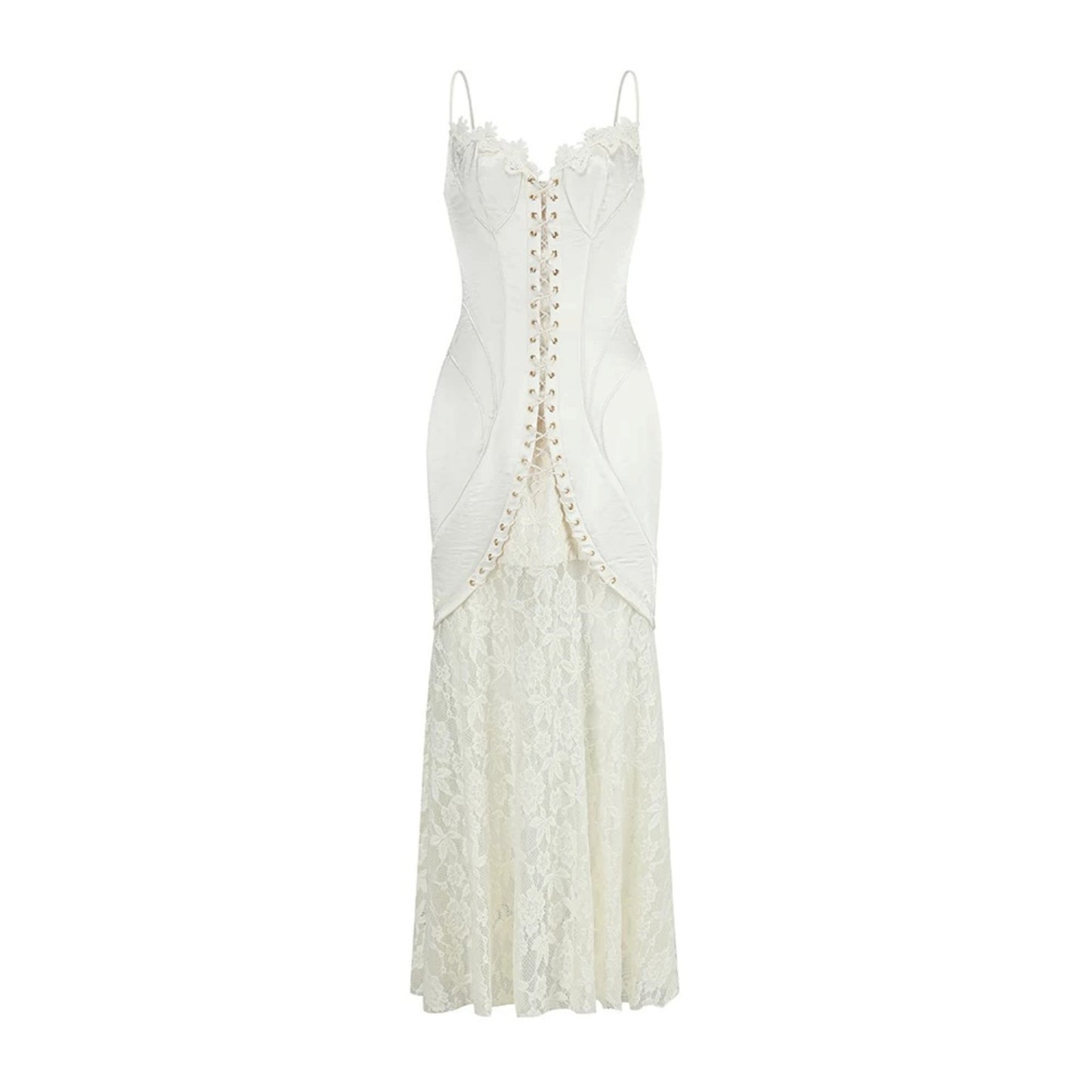 Pearlescent Sling Lace Dress