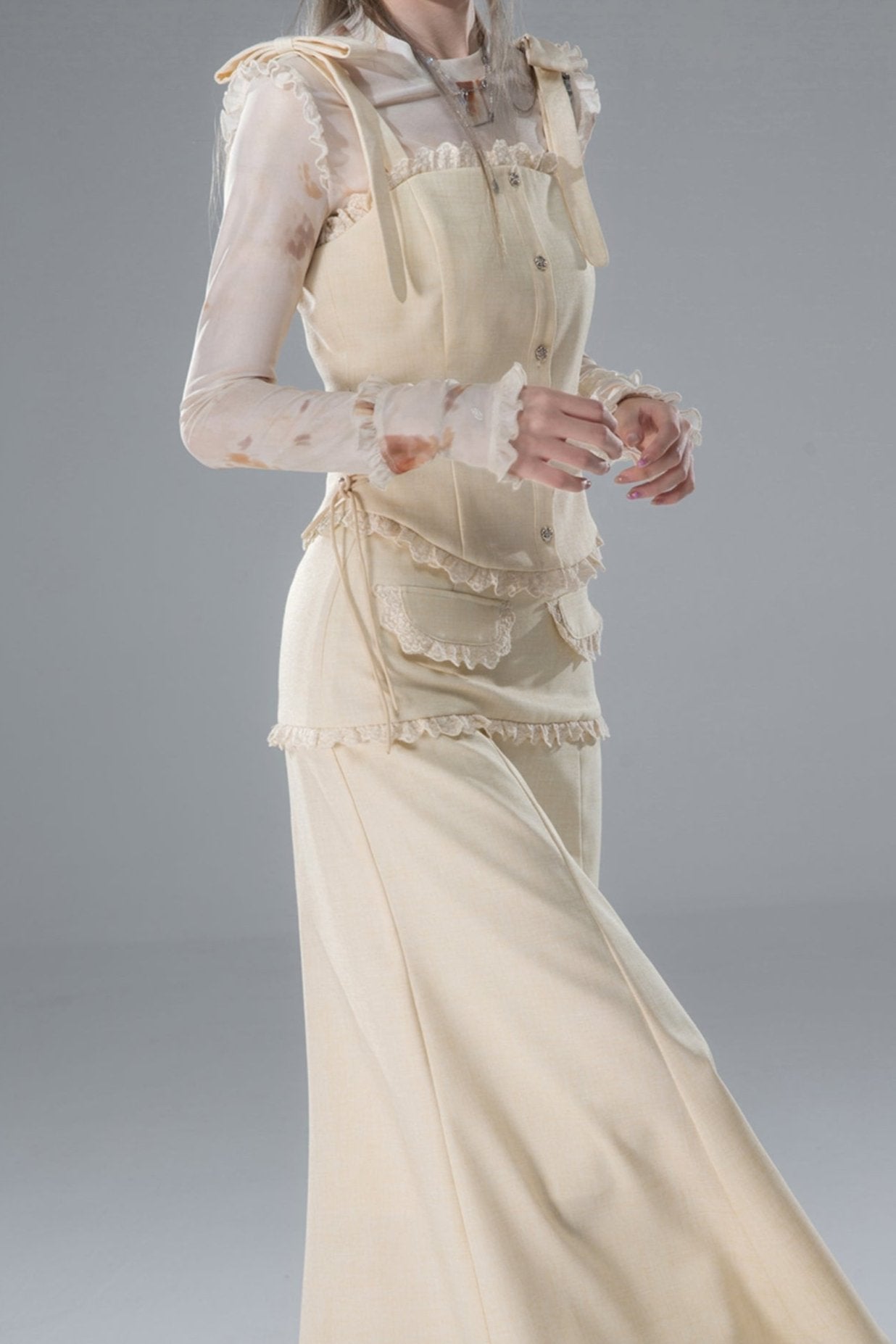 Chinesisches Restaurant Basis Weste Rock Set-Up