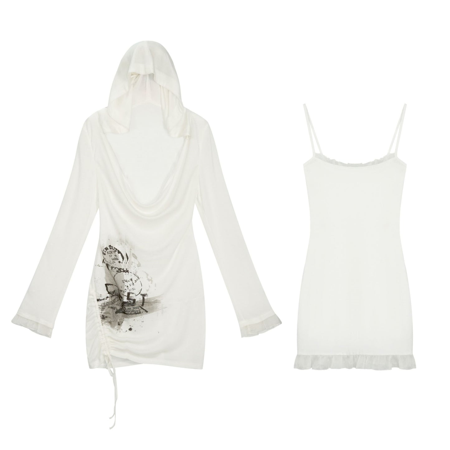 Hooded Convertible Dress Set