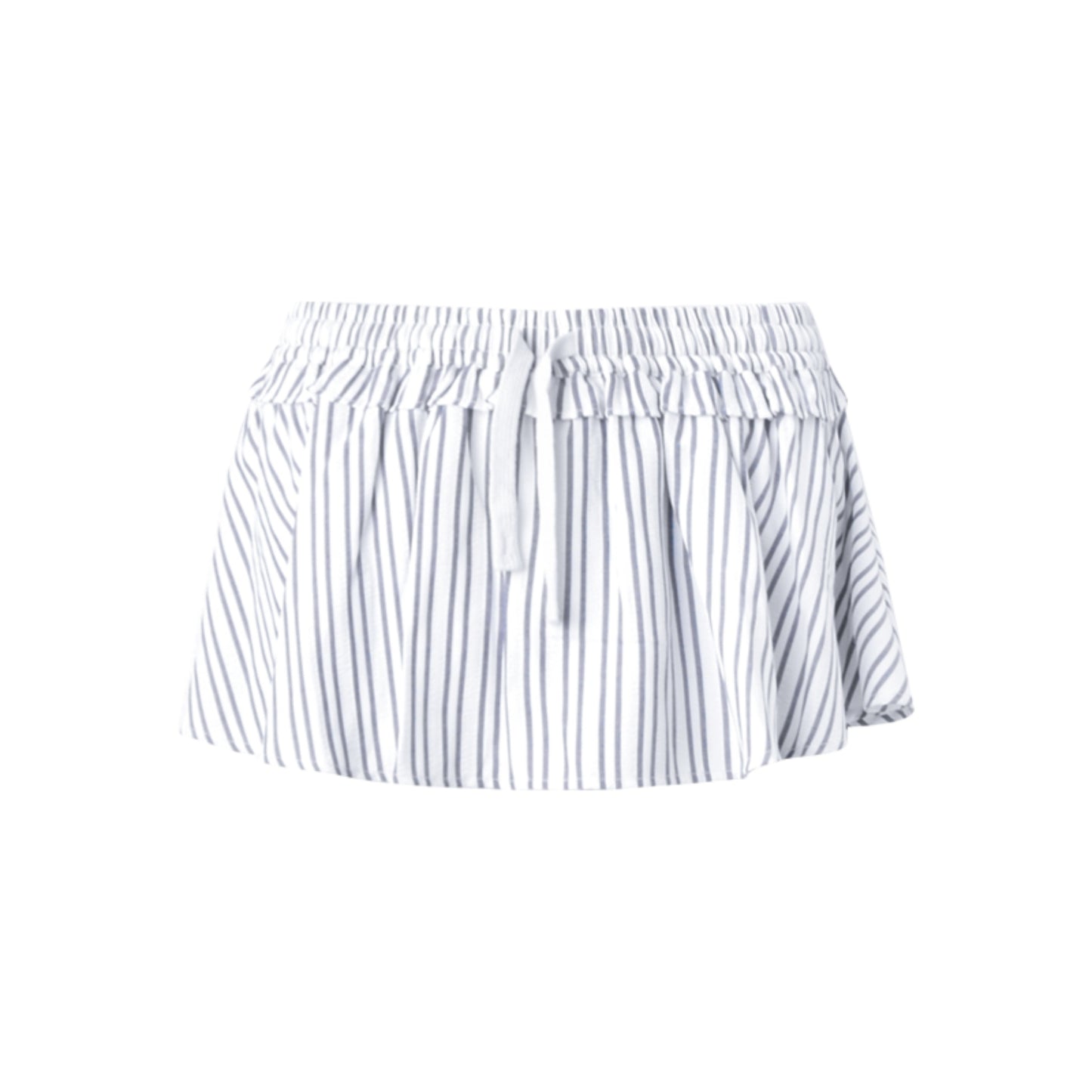 Gray Striped Ballet Skirt