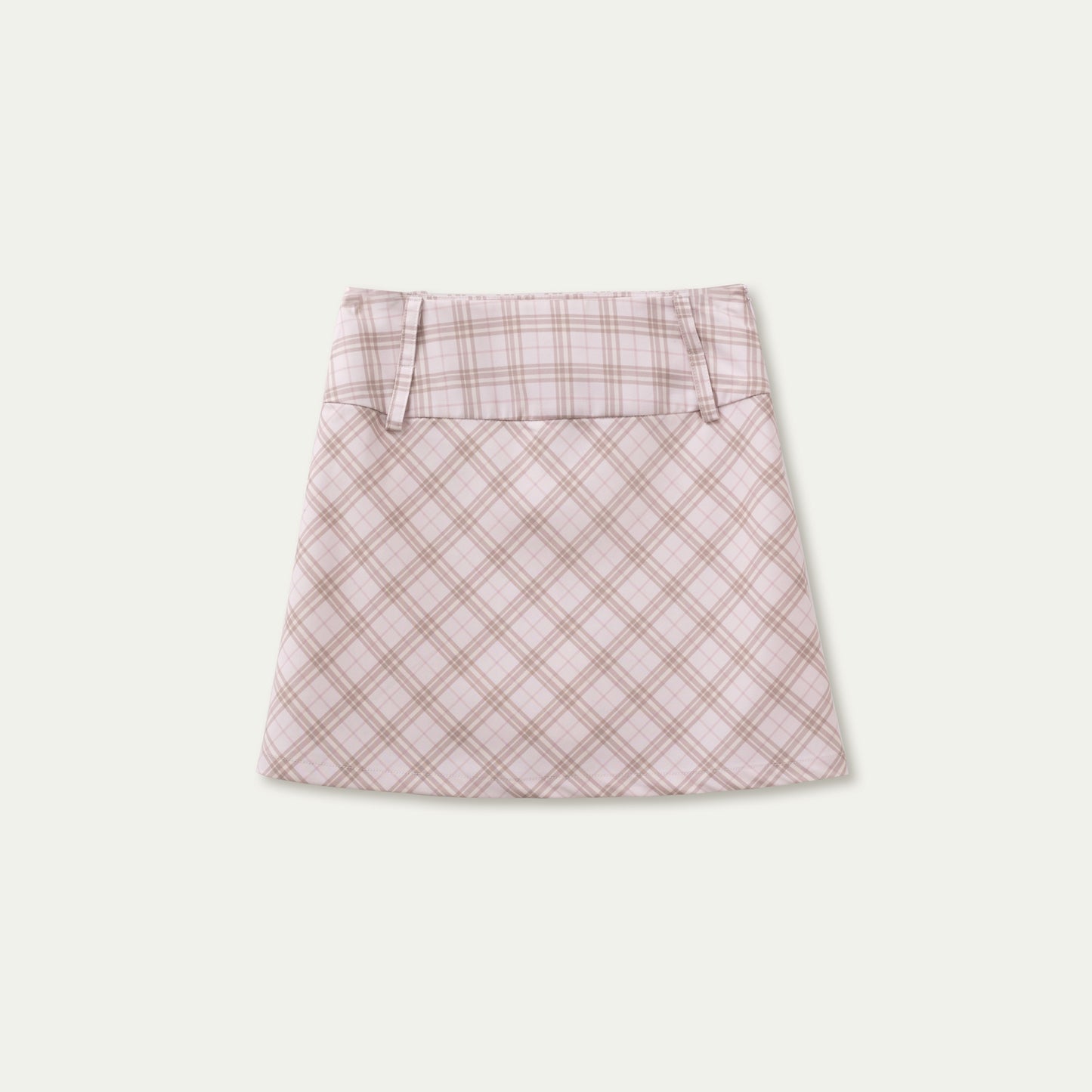 Casual Check Pattern Skirt