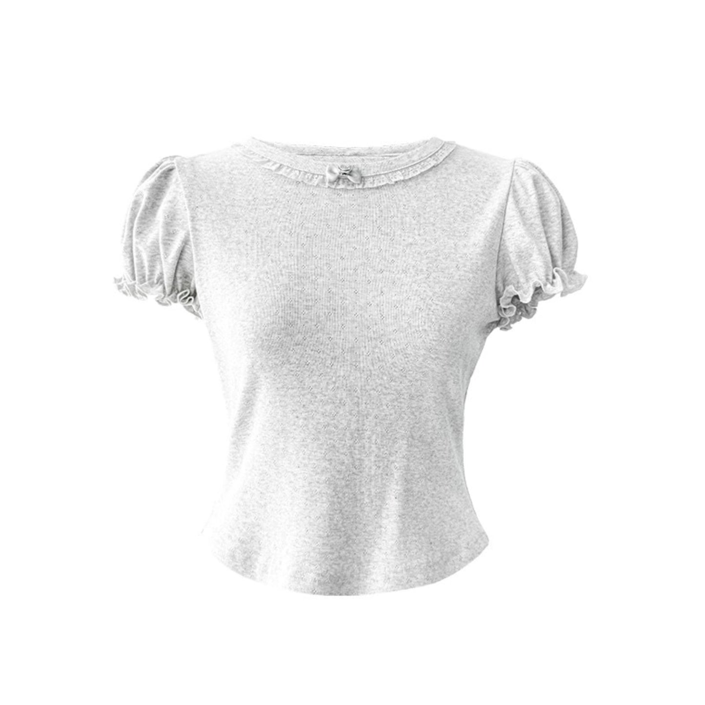 Lace Peplum Bubble Tee