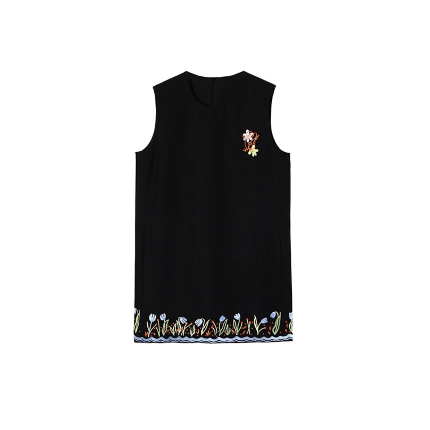 Original Tulip Embroidered Vest Dress