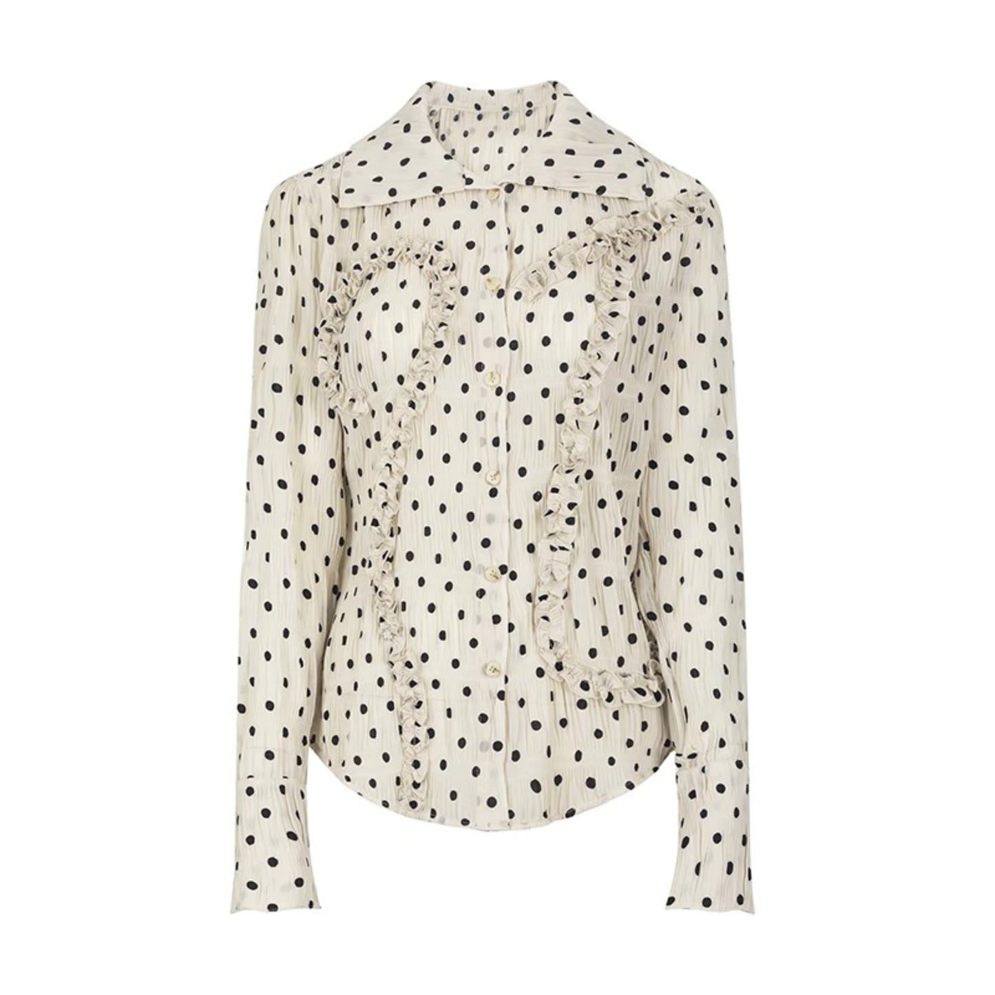 Summer Vintage Polka Dot Elegance Shirt