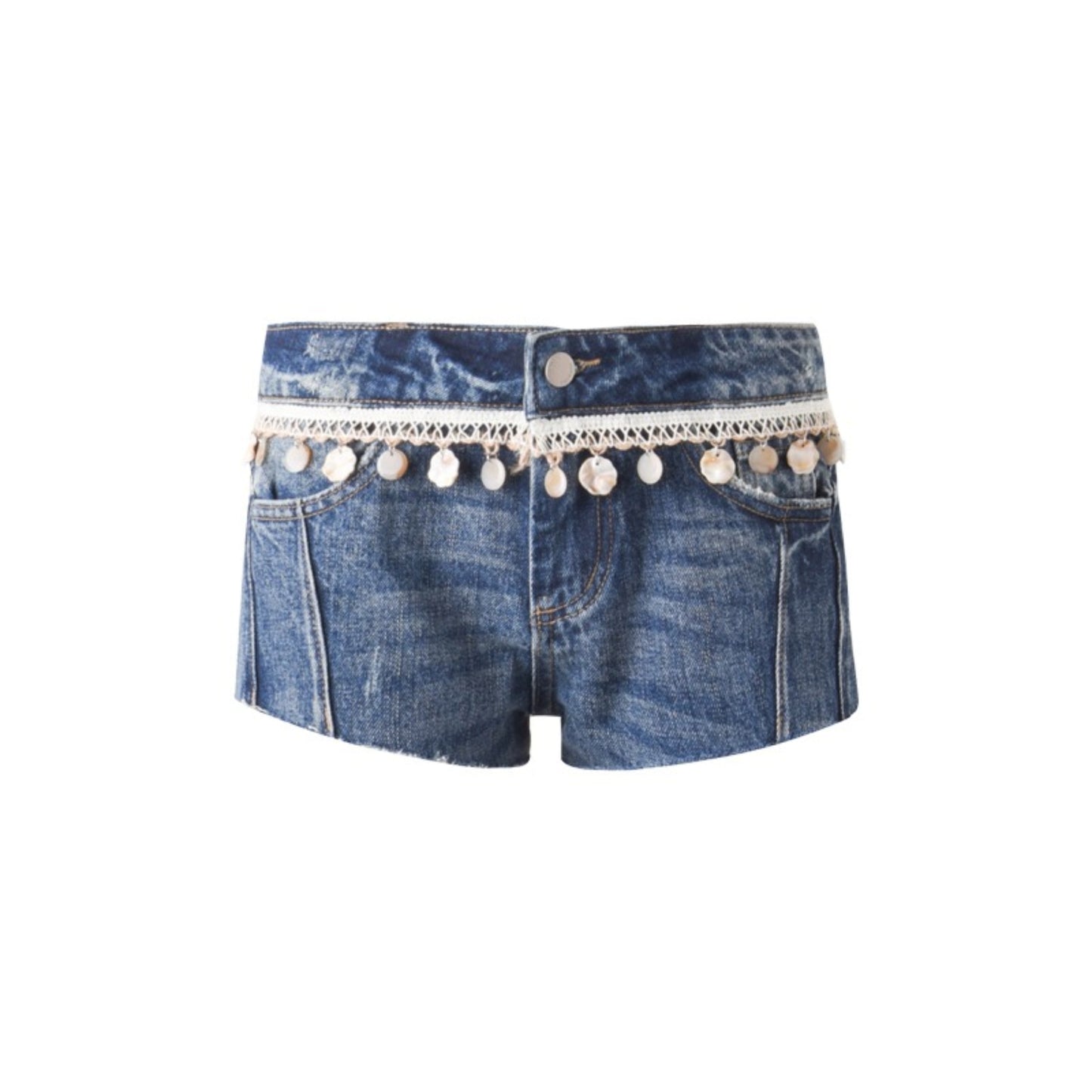 Tassel Denim Shorts